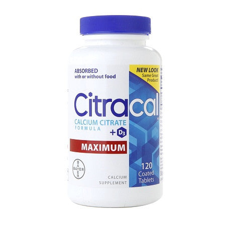 880131 - Citracal - Joint Health Supplement Citracal Max Calcium / Vitamin D 315 mg - 250 IU Strength Caplet 120 - Bottle of 1, (BT)