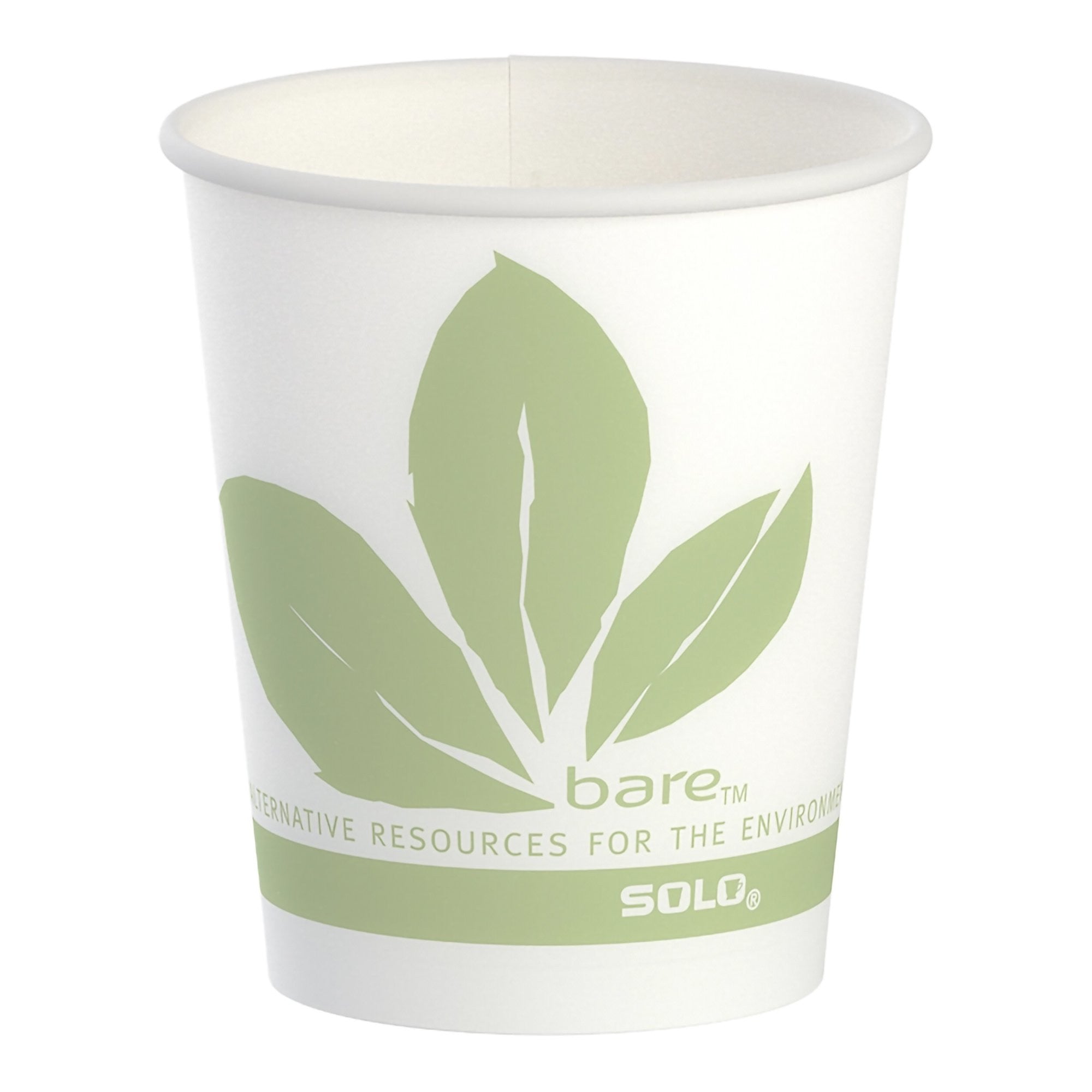 704881 - Bare - Bare Eco-Forward 5 oz Wax Coated Paper Drinking Cup Leaf Print, R53BB-JD110, Case of 30, (CS)