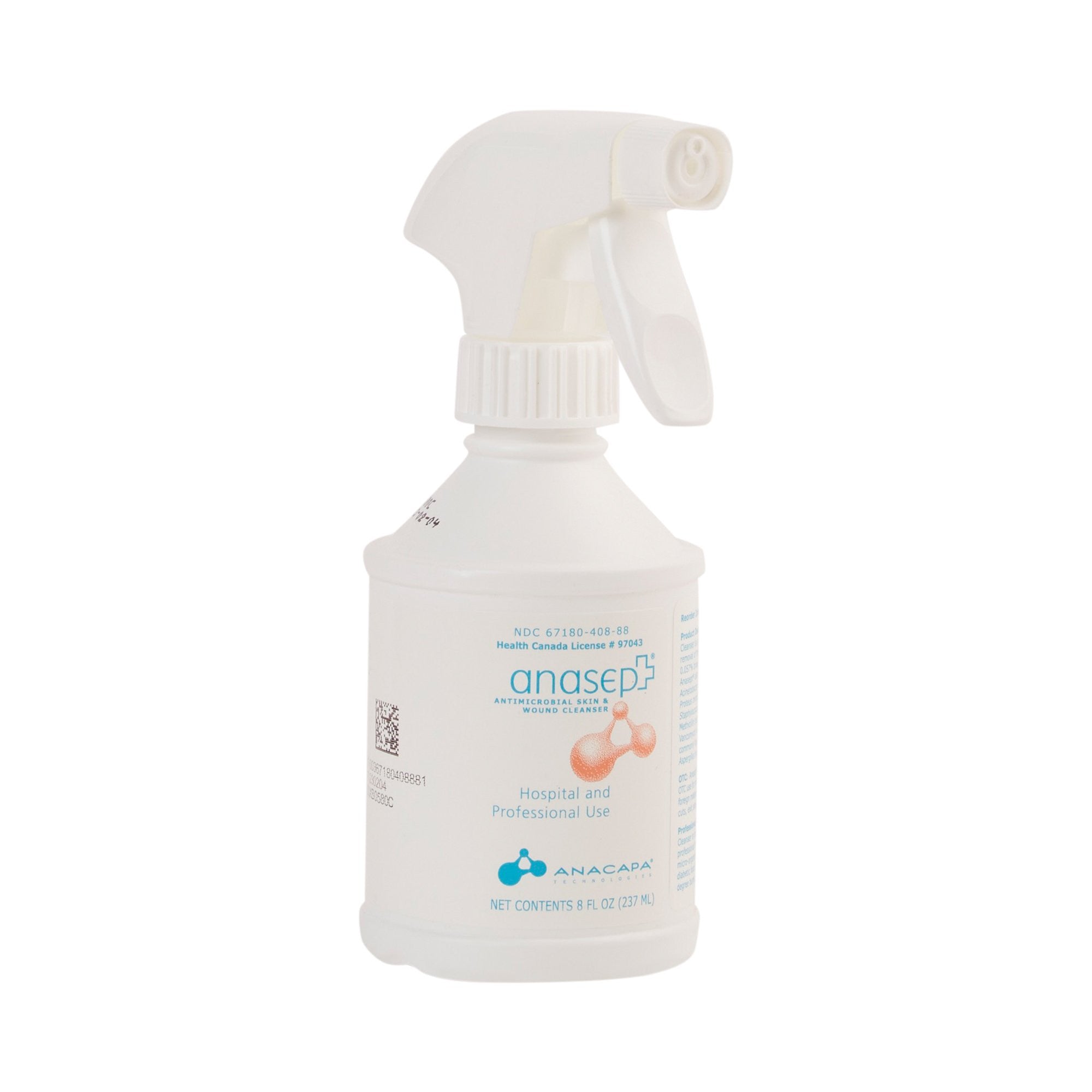 738857 - Anasept - Anasept Wound Cleanser 8 oz. Pump Bottle Antimicrobial, 4008TC, Case of 12, (CS)