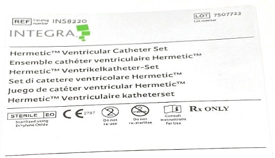 INS8220 - INTEGRA - Hermetic™ Ventricular Catheter Set, (BX/1)