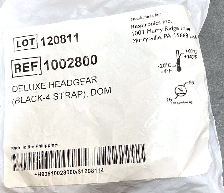 1002800 - RESPIRONICS - Deluxe headgear, (EA/1)