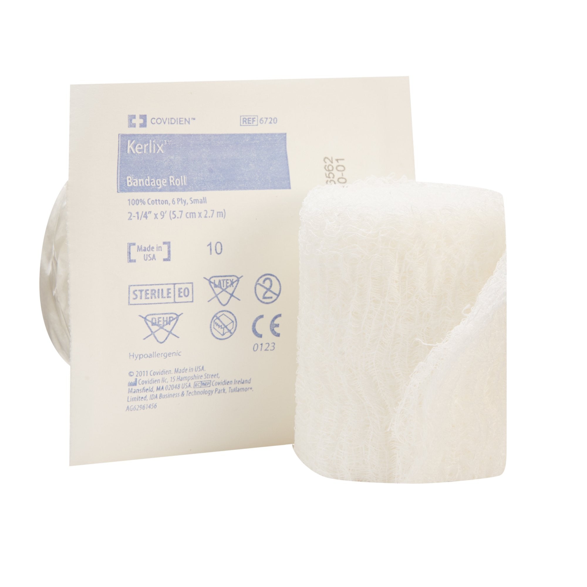 710816 - Kerlix - Kerlix Fluff Bandage Roll 2-1/4 Inch X 3 Yard 6-Ply Sterile 1 per Pouch, 6720-, Case of 96, (CS)