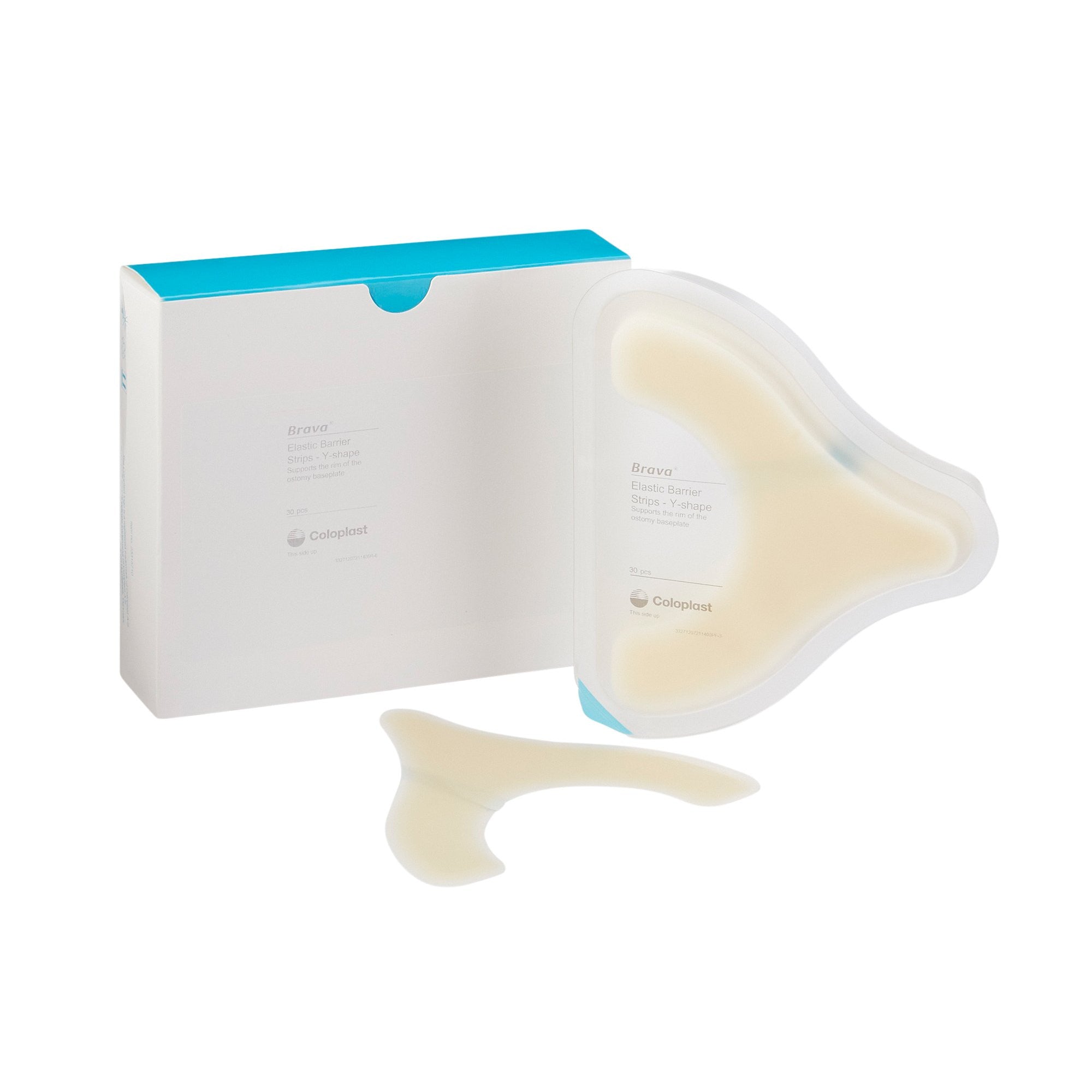 931146 - Brava - Skin Barrier Strip Brava Moldable, Standard Wear Adhesive without Tape Without Flange Universal System Hydrocolloid 1/2 Curve 120721 Pack of 1, (EA)