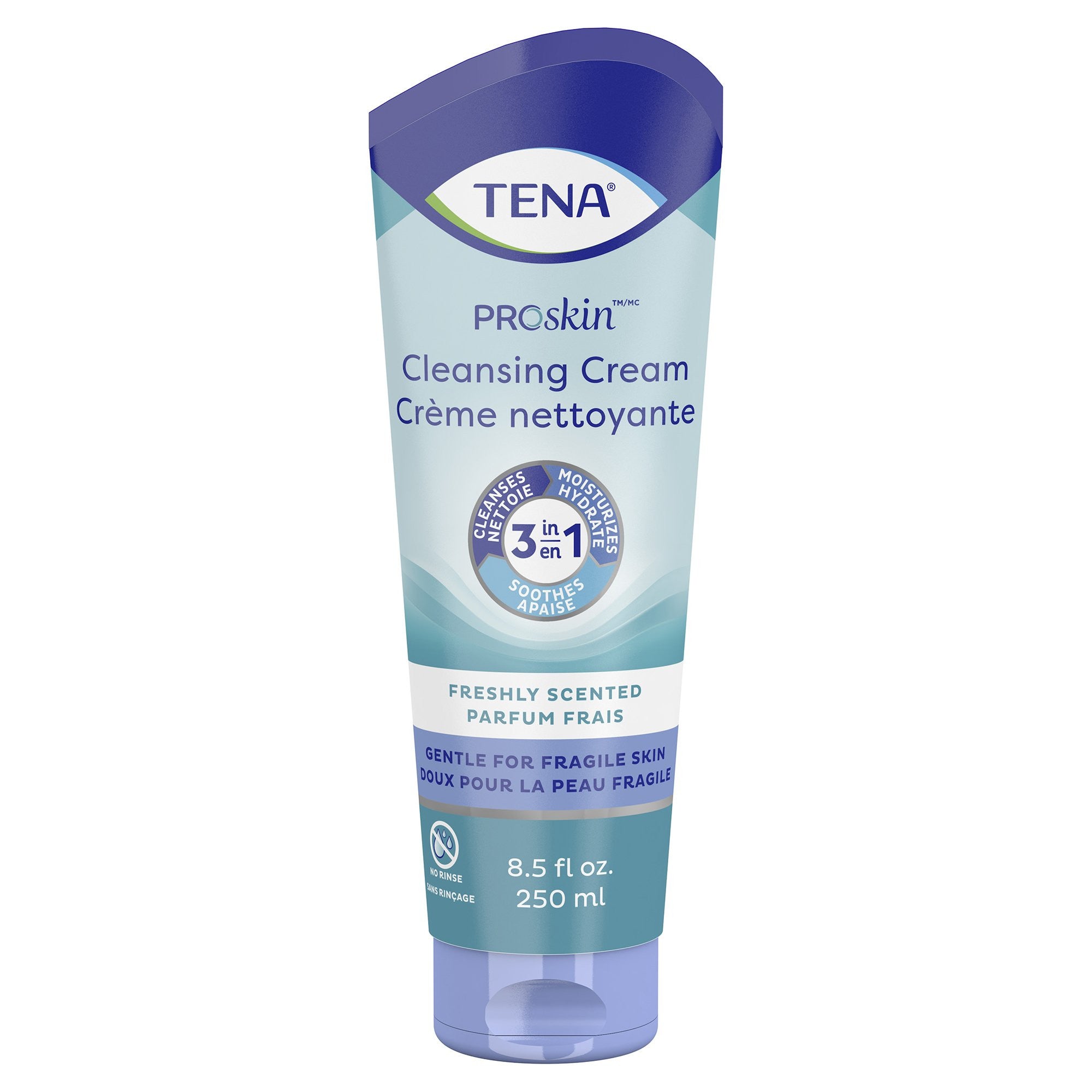 931626 - TENA - TENA ProSkin Rinse-Free Cleansing Cream, Gentle for Fragile Skin, Mild Scent, 8.5 oz., Pack of 1, (EA)
