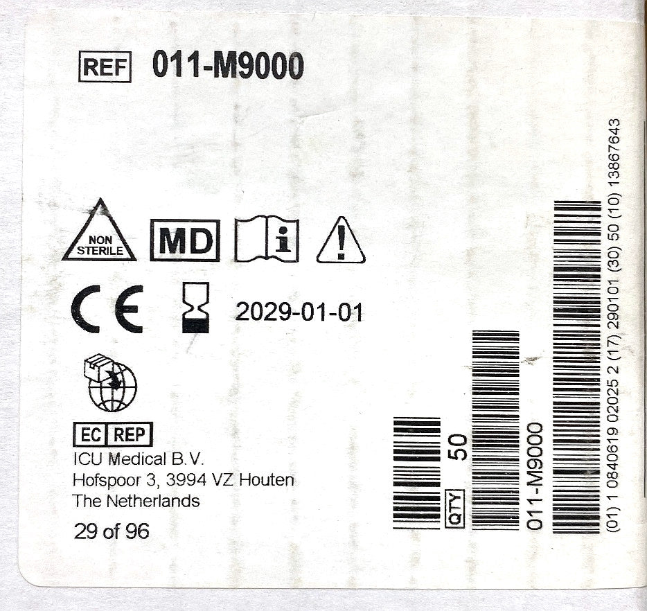 011-M9000 - ICU MEDICAL - Lopez valve non sterile, (BX/50)