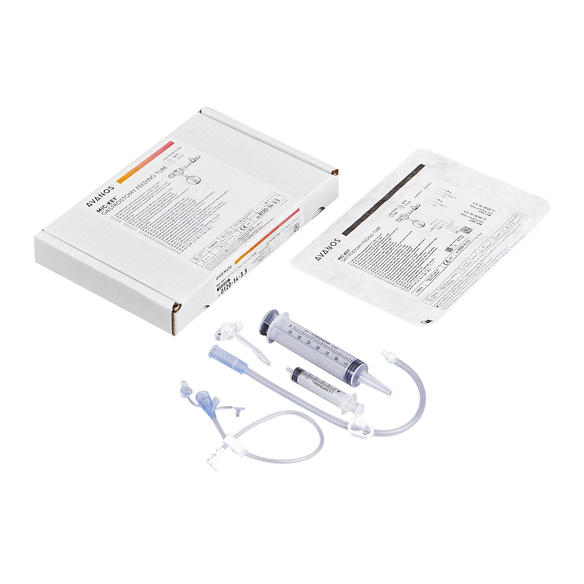 401365 - MIC - MIC-Key Low Profile Gastrostomy Tube Kit 14 Fr. 3.5 cm Tube Silicone Sterile, 0120-14-3.5, Pack of 1, (EA)