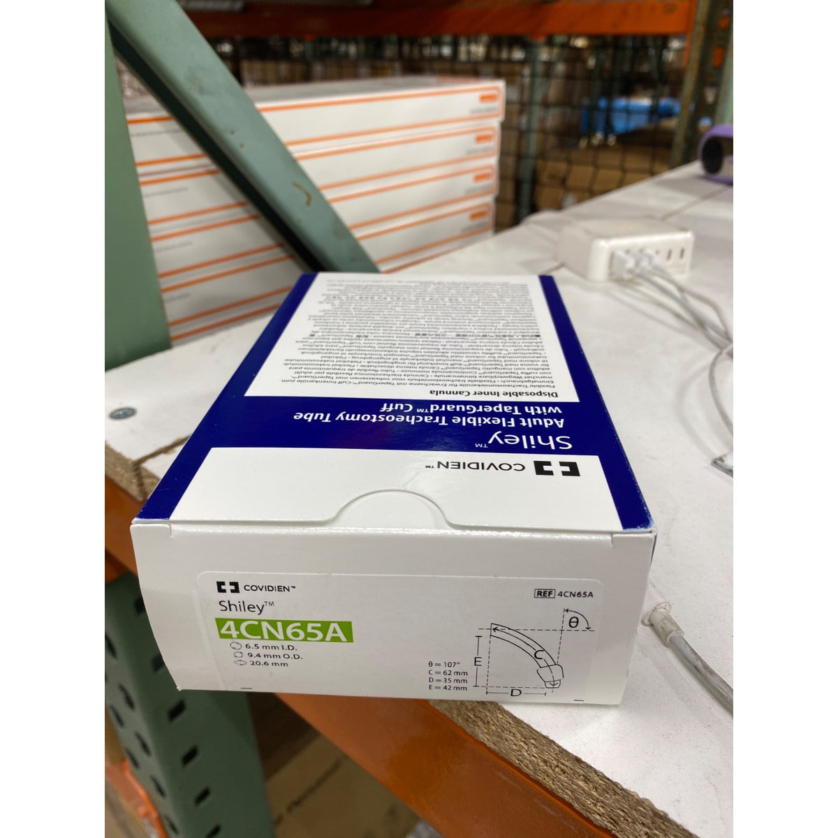 4CN65A - COVIDIEN - Adult Flexible Tracheostomy Tube with TaperGuard Cuff Disposable Inner Cannula, (BX/1)