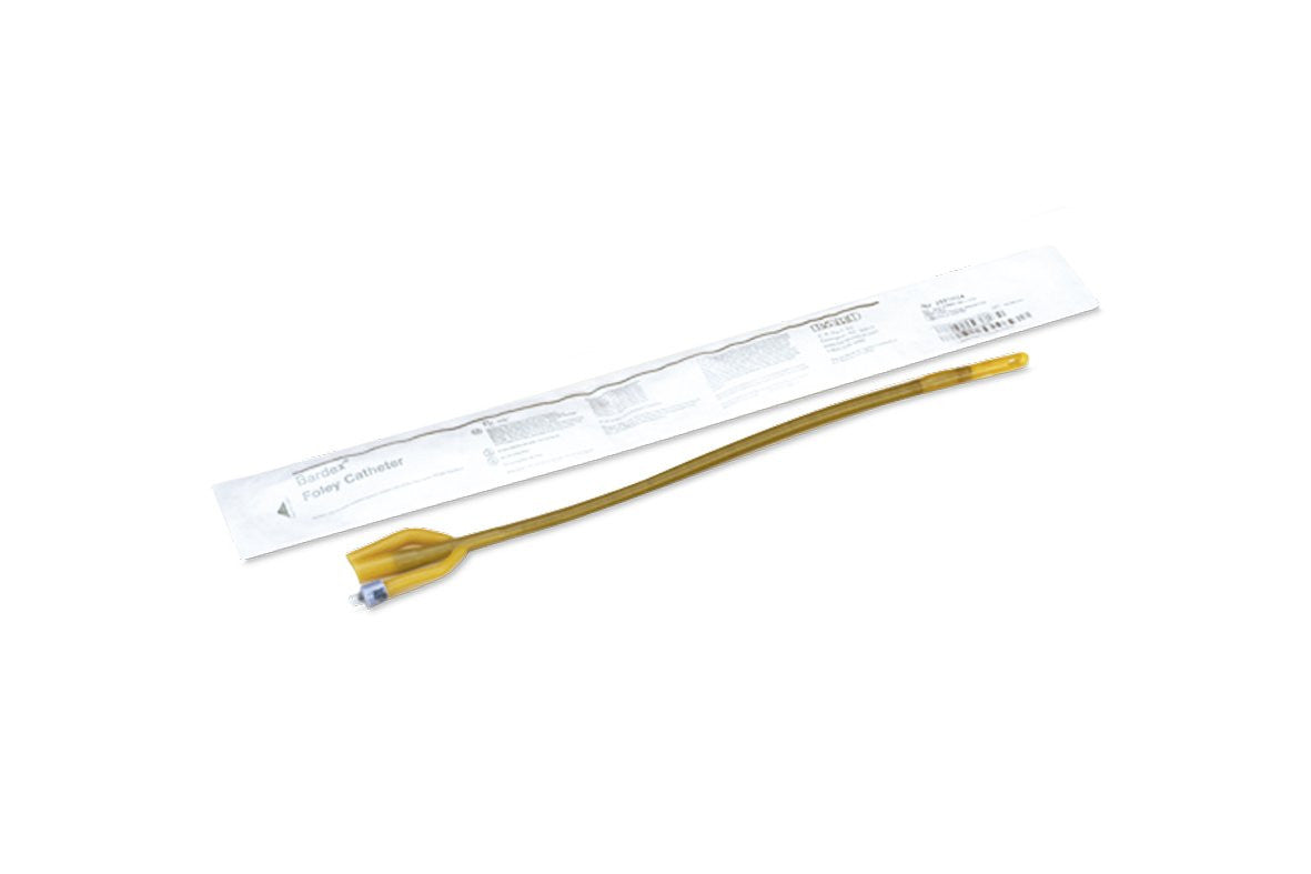 993302 - Bardex - Foley Catheter Bardex I.C. 2-Way Standard Tip 5 cc Balloon 18 Fr. Silver Hydrogel Coated Latex 0165SI18 Case of 12, (CS)