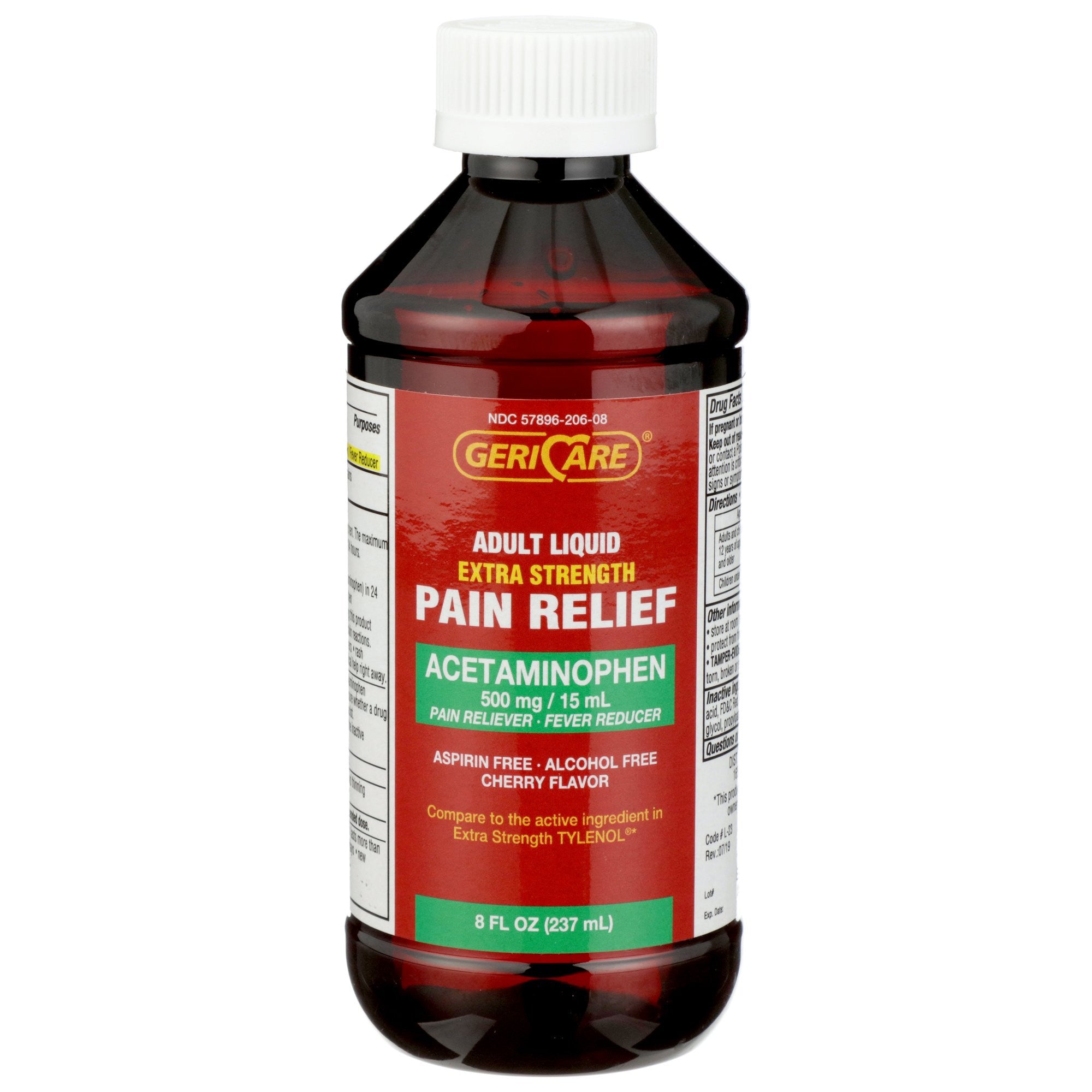 689167 - Geri-Care - Pain Relief Geri-Care 500 mg / 15 mL Strength Acetaminophen Liquid 8 oz. Q202-08-GCP Case of 24, (CS)