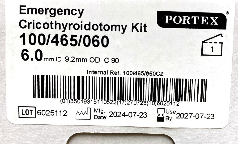 100/465/060 - SMITHS MEDICAL - Portex, (BX/1)