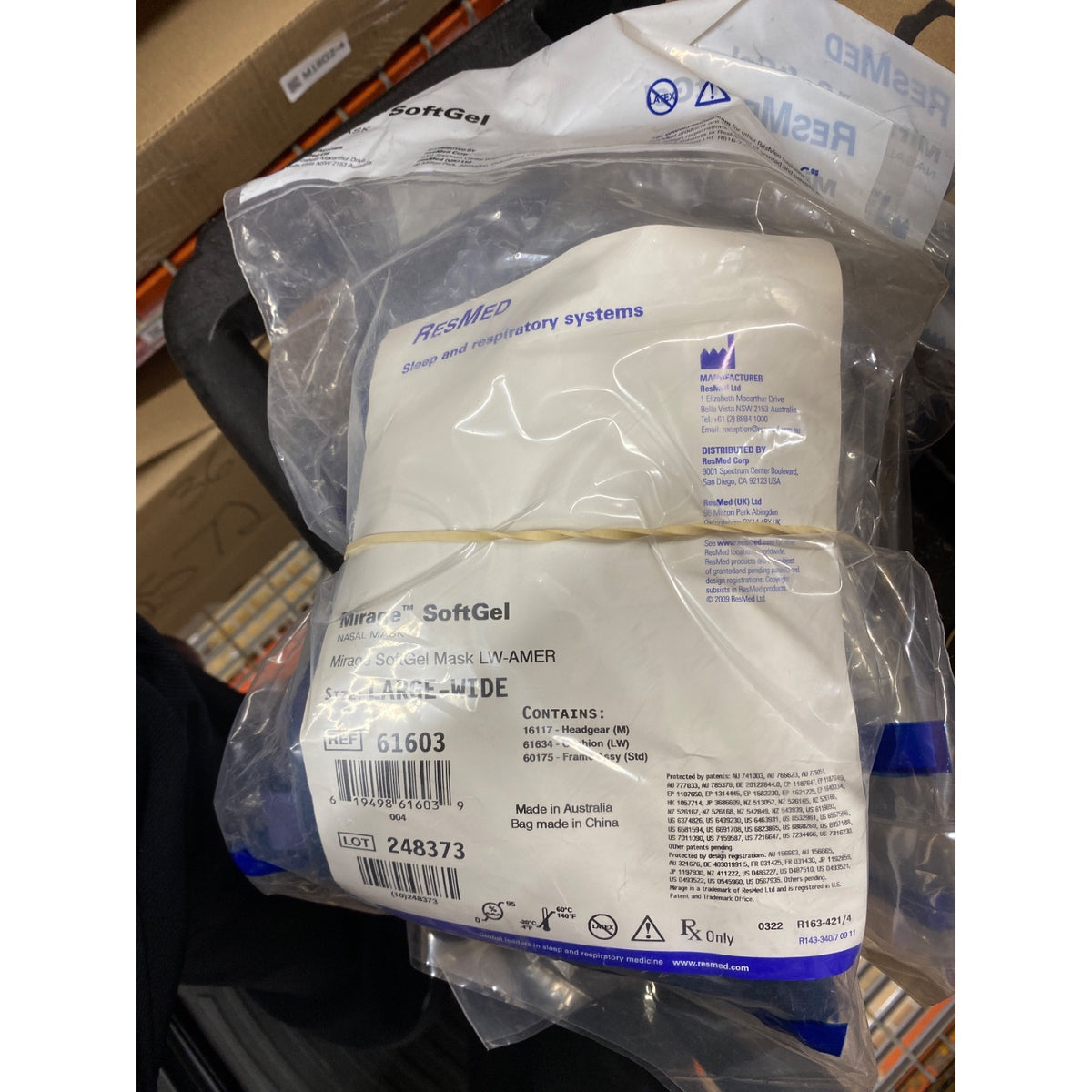 61603 - RESMED - MIRAGE SOFTGEL LGE WIDE, (EA/1)