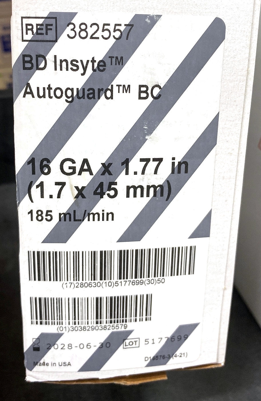 382557 - BD - INSYTE AUTOG BC GRAY 16GA X 1.77IN, (BX/50)