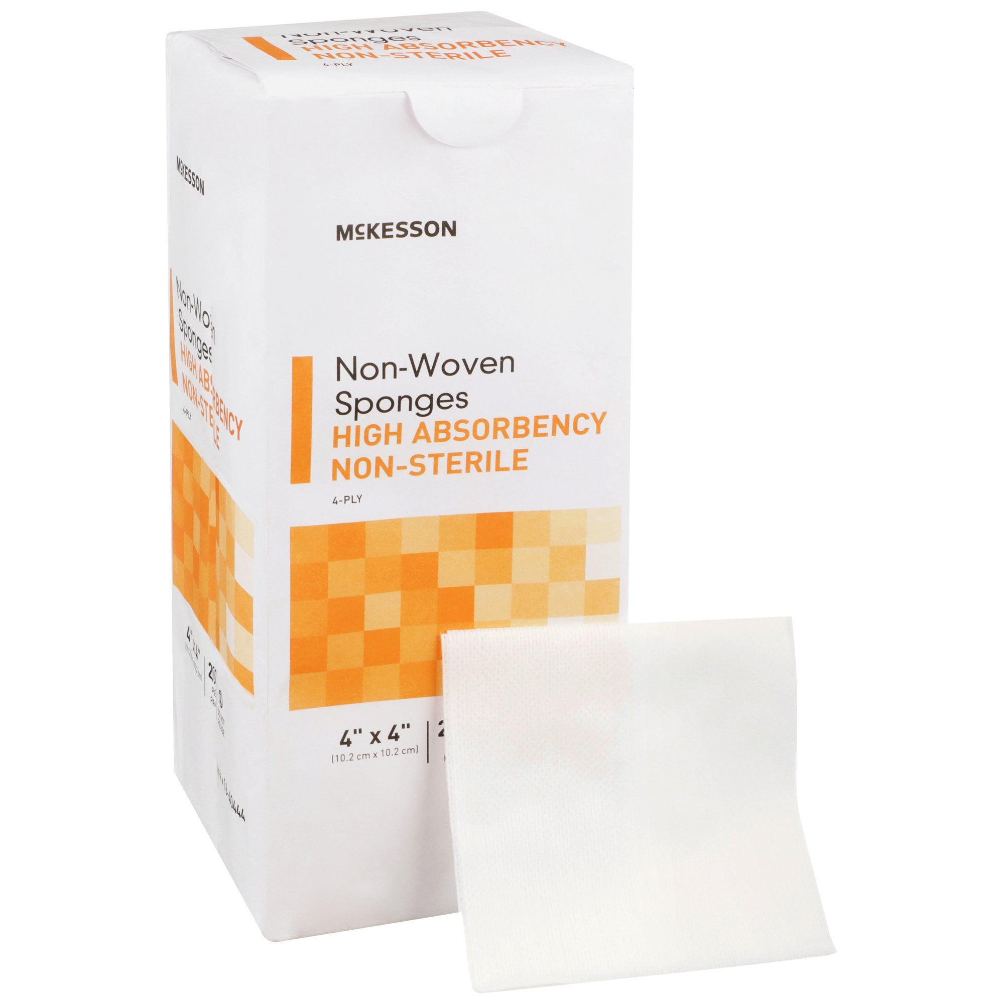 476709 - McKesson - McKesson Nonwoven Sponge 4 X 4 in 4-Ply NonSterile , 16-40444, Case of 10, (CS)