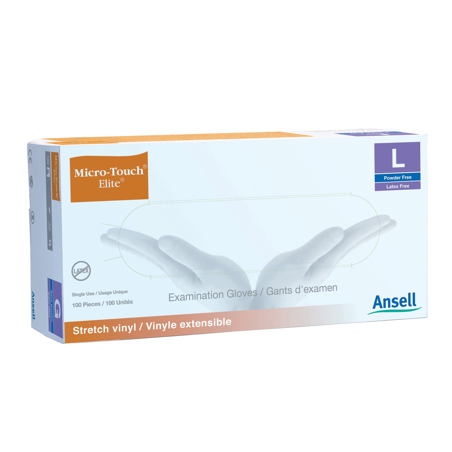 3091 - Ansell - Exam Gloves, Small, 100/bx, 10 bx/cs (US Only) , cs
