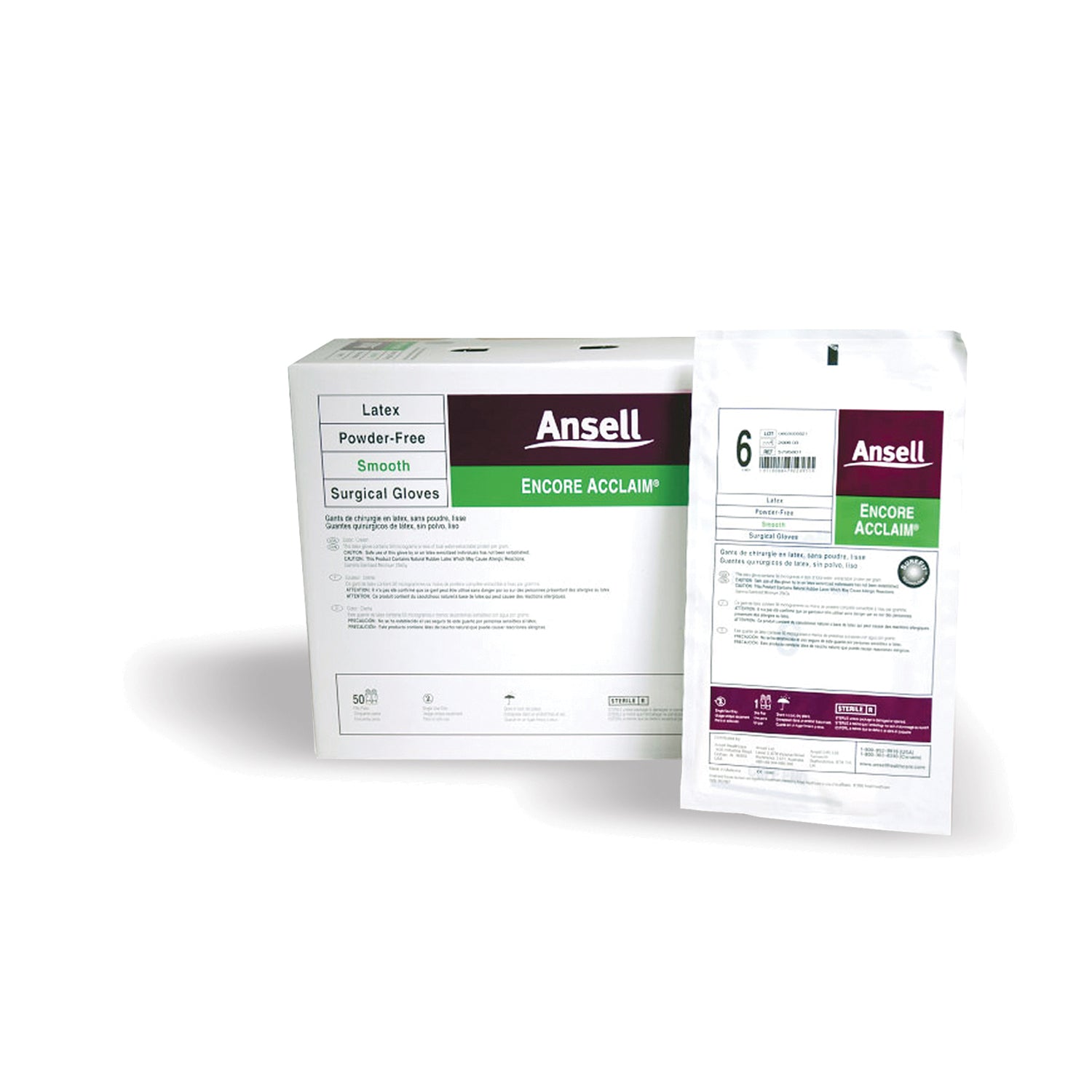 5795005 - Ansell - Surgical Gloves, Size 8, 50 pr/bx, 4 bx/cs (US Only) , cs
