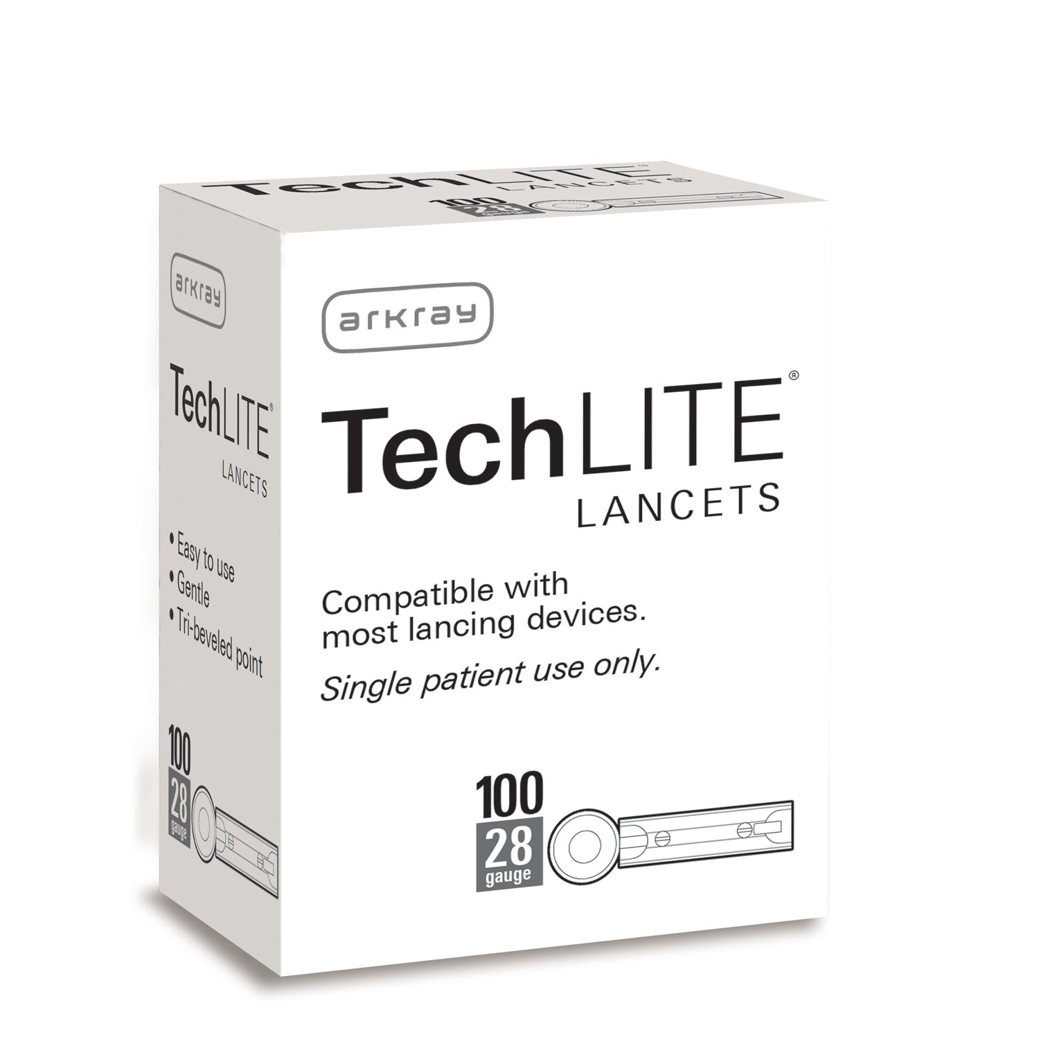 880128 - Arkray USA, Inc. - Lancet, 28G, 100/bx (US Only) , bx