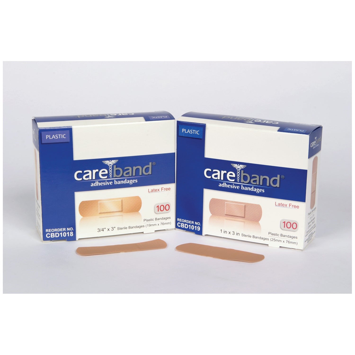 CBD1018 - ASO, LLC - Plastic Adhesive Strips, ¾" x 3", Latex Free (LF), 100/bx, 12 bx/cs (To Be DISCONTINUED) , cs