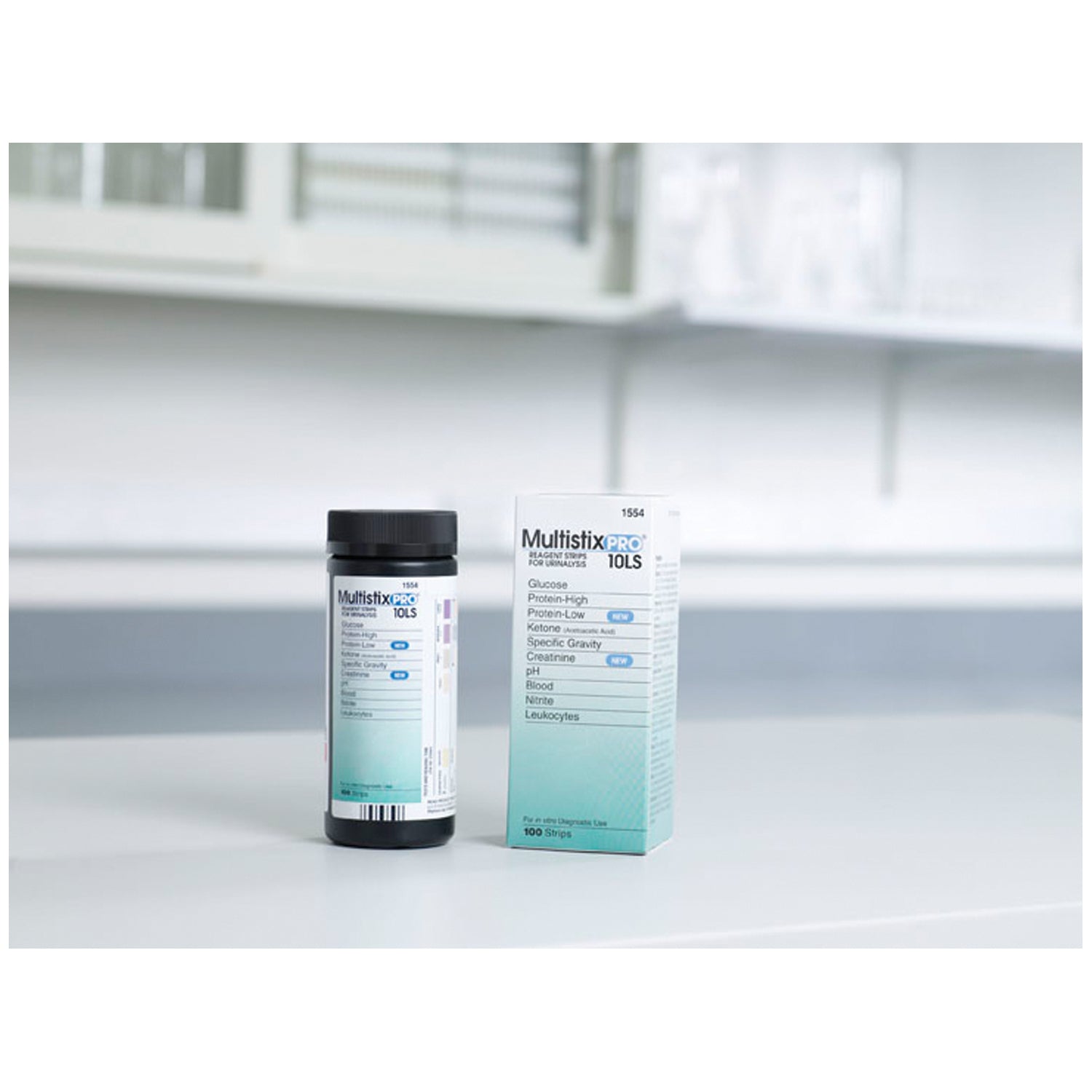1554 - Siemens Diagnostics - 10LS Reagent Strips, CLIA Waived, 100/btl, (10331147) (Item is Short-Dated & Non-Returnable) (US Only) , btl