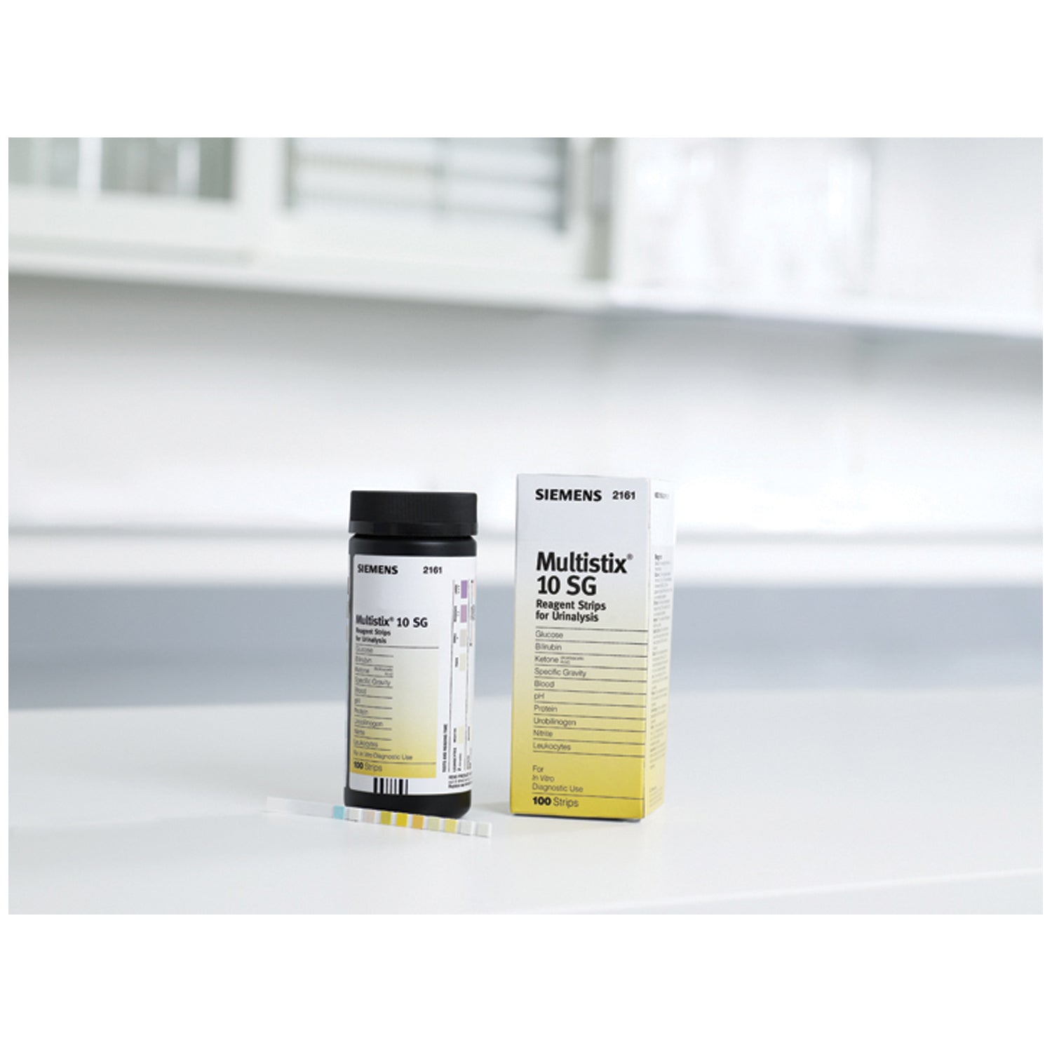 2161 - Siemens Diagnostics - Multistix® 10 SG Reagent Strips, CLIA Waived, 100/btl (91 btl/plt) (10336425) (Item is Non-Returnable) (US Only) , btl