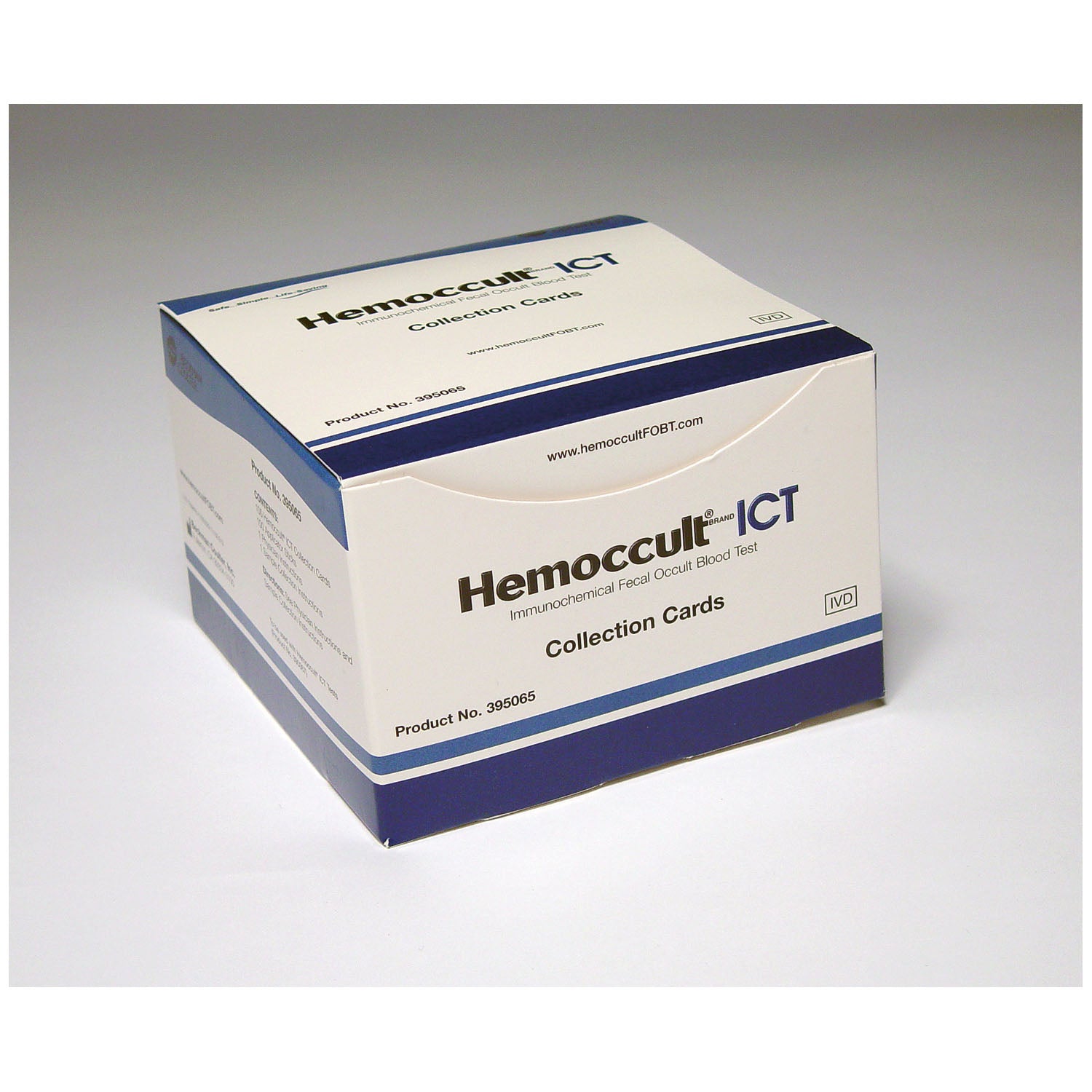 395065A - HemoCue America - Hemoccult ICT Sample Collection Cards, Kit Contains: Physician Instructions, 100 Single Collection Cards & 100 Sample Sticks (Minimum Expiry Lead is 90 days) (Item is Non-Returnable) (US & Canada Only) , kit