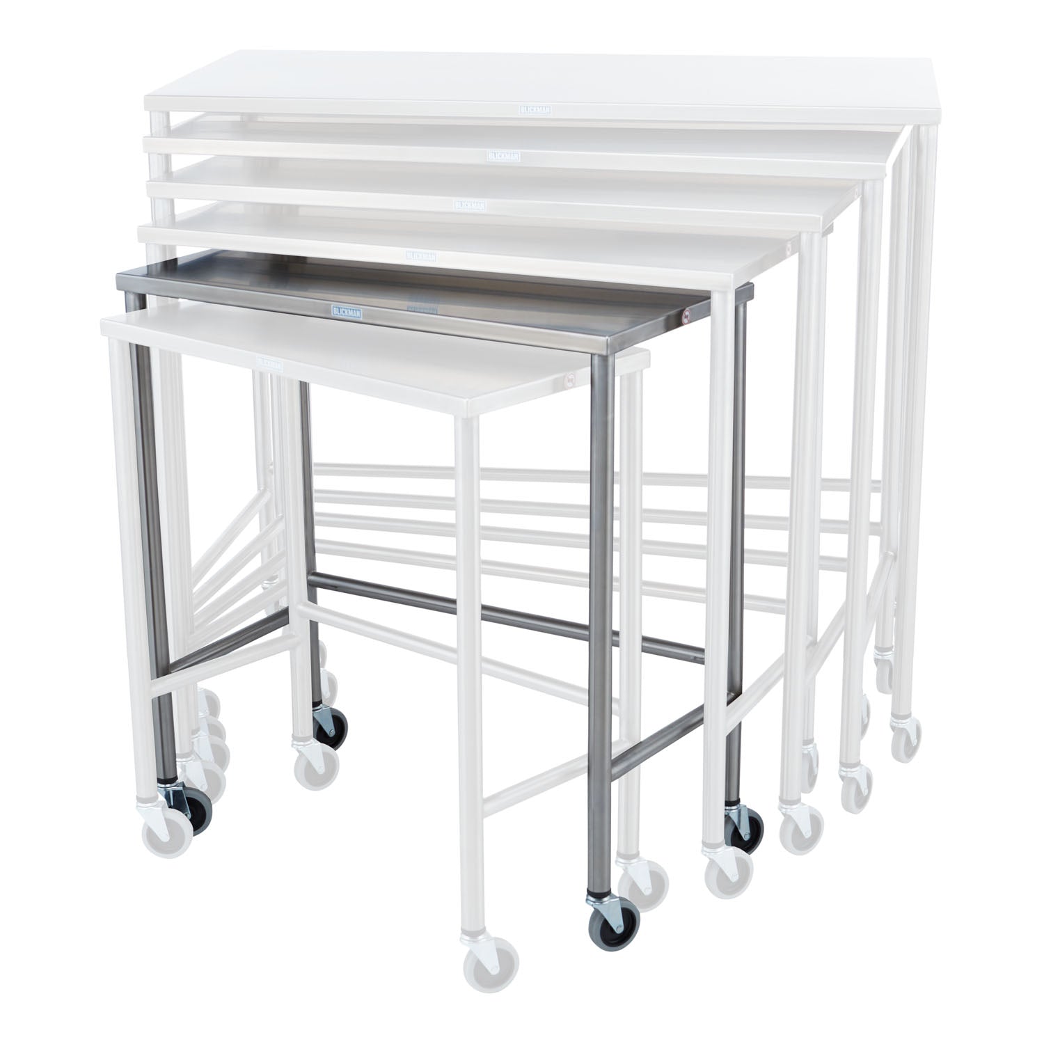 0137826000 - Blickman Industries - Mesa anidada de 32" de ancho x 34" de alto x 16" de profundidad (SOLO ENVÍO DIRECTO), c/u