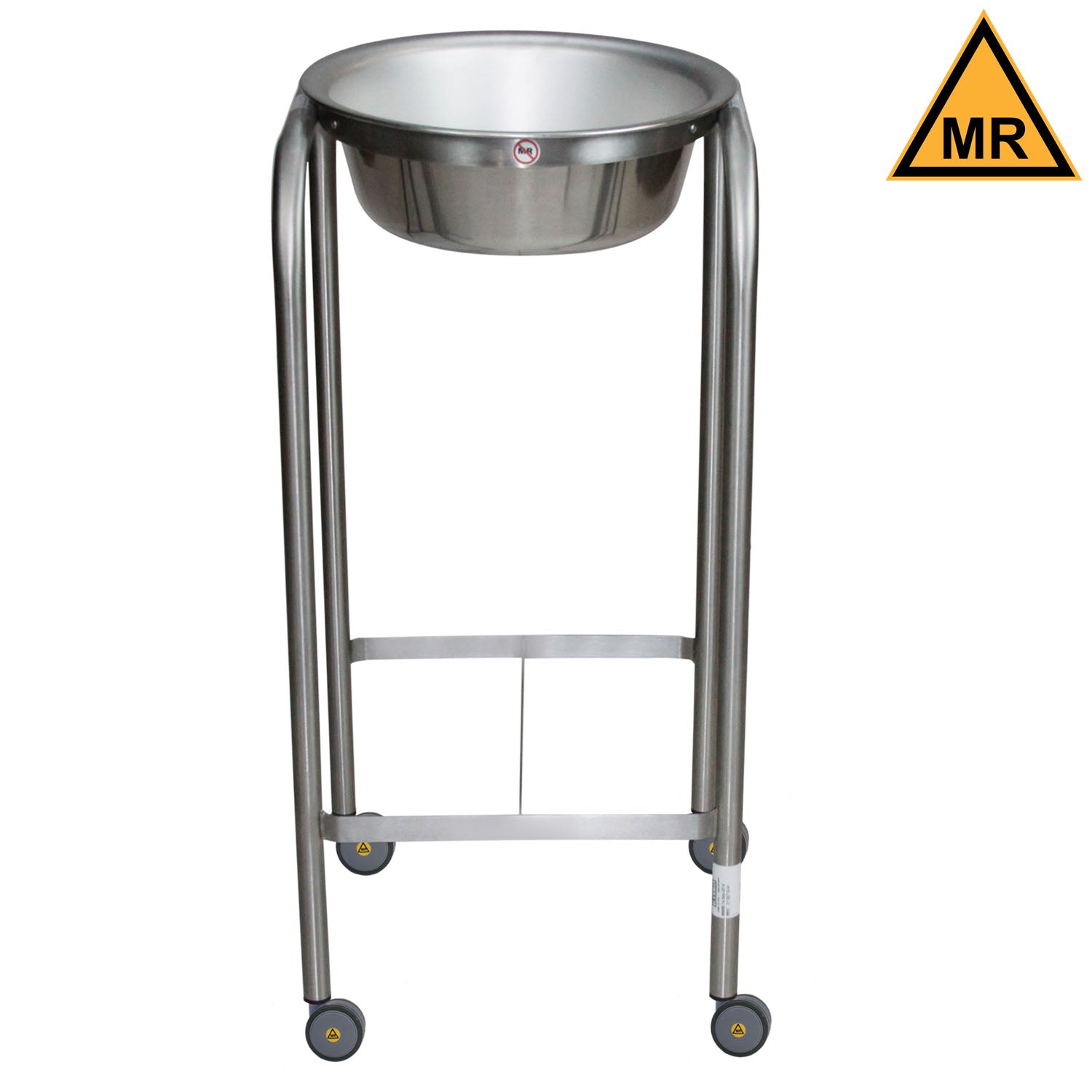 0717807166 - Blickman Industries - Baker Single Basin Solution Stand, 33"H, Stainless Steel w/Basin, H-Brace, MRI Safe (DROP SHIP ONLY) , ea