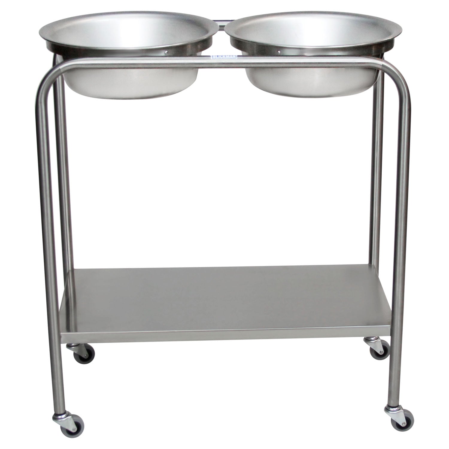 0727808000 - Blickman Industries - Snyder Double Basin Solution Stand w/Basin, Shelf (DROP SHIP ONLY) , ea