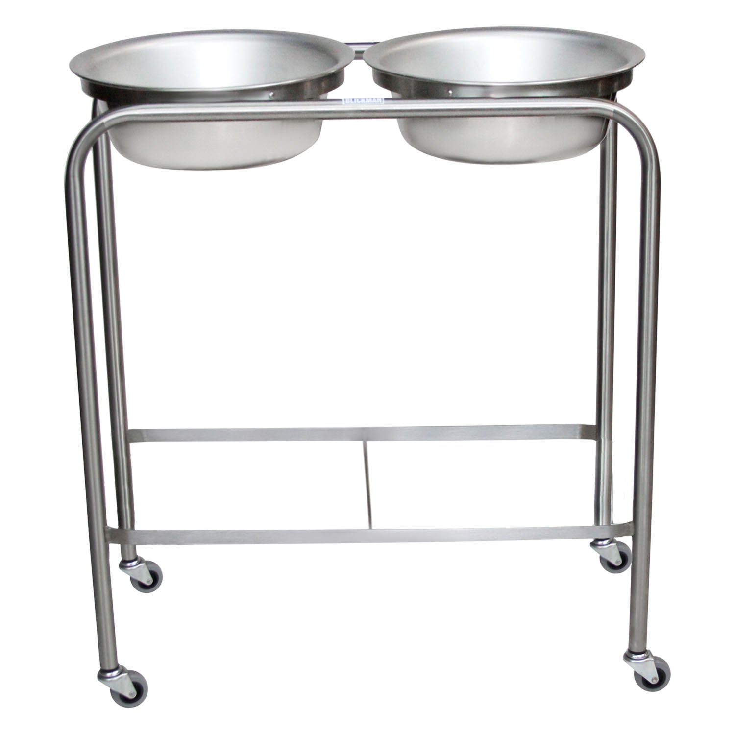 0727808100 - Blickman Industries - Snyder Double Basin Solution Stand w/Basin, H-Brace (DROP SHIP ONLY) , ea