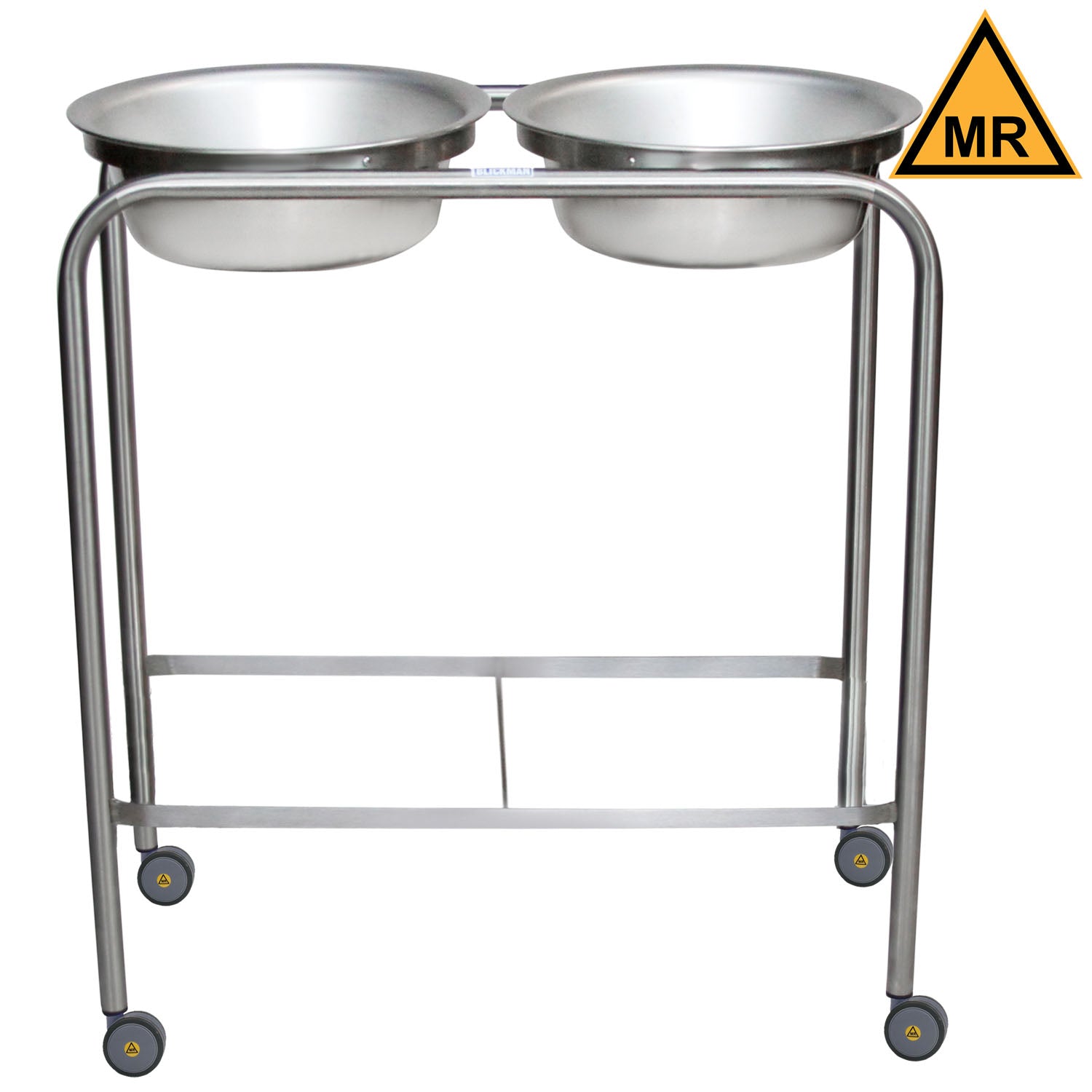 0727808166 - Blickman Industries - Snyder Double Basin Solution Stand w/Basin, H-Brace, MR Conditional (DROP SHIP ONLY) , ea