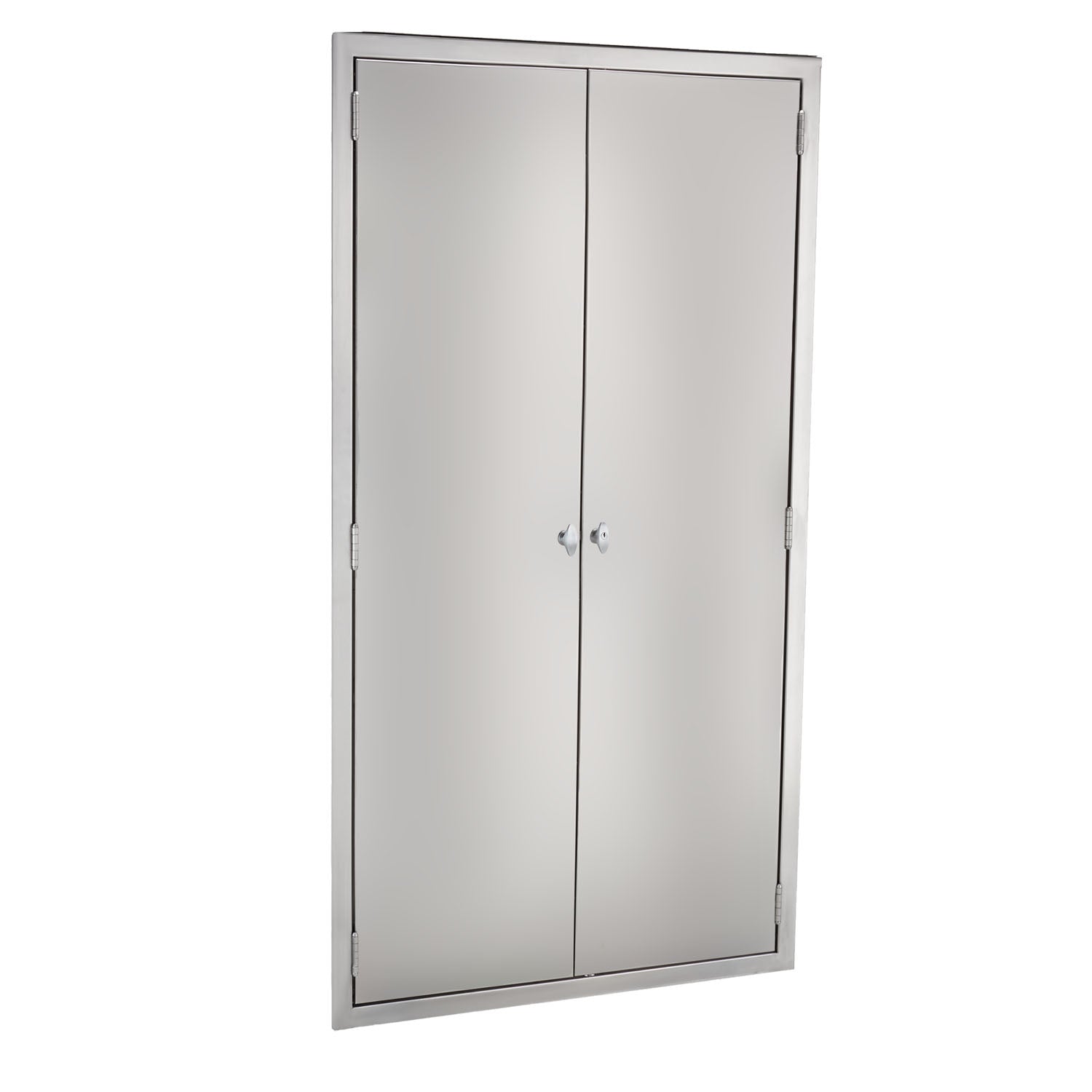 1718235000 - Blickman Industries - Equipment and Supplies Cabinet 35"W x 60"H x 18"D Table Accessories Cabinet, Solid Doors, Peg Board Stainless Steel Lined Interior (DROP SHIP ONLY) , ea