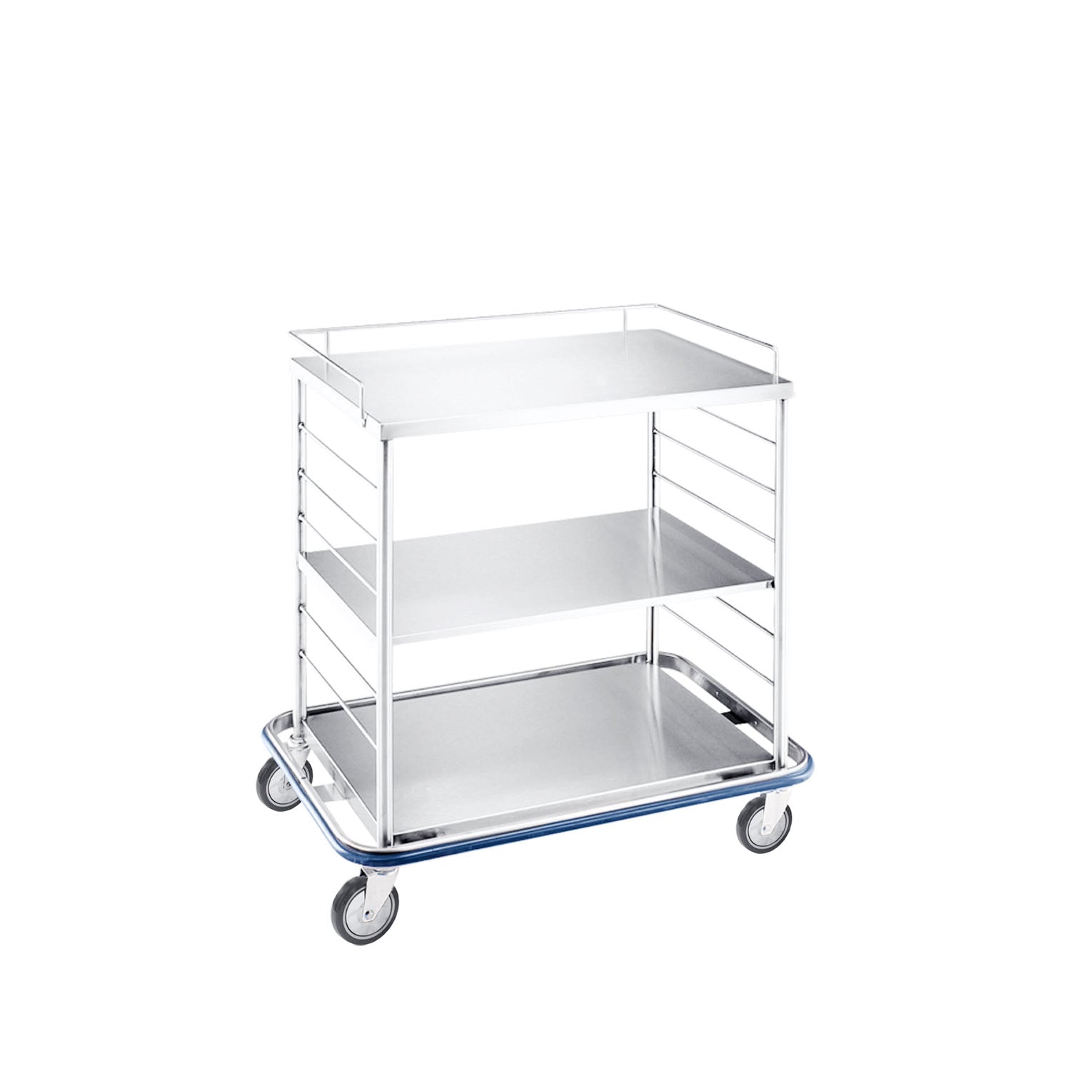 2410396000 - Blickman Industries - Open Case Cart 42"W x 40 3/4"H x 29"D, (2) Adjustable Stainless Steel Solid Shelves (DROP SHIP ONLY) , ea