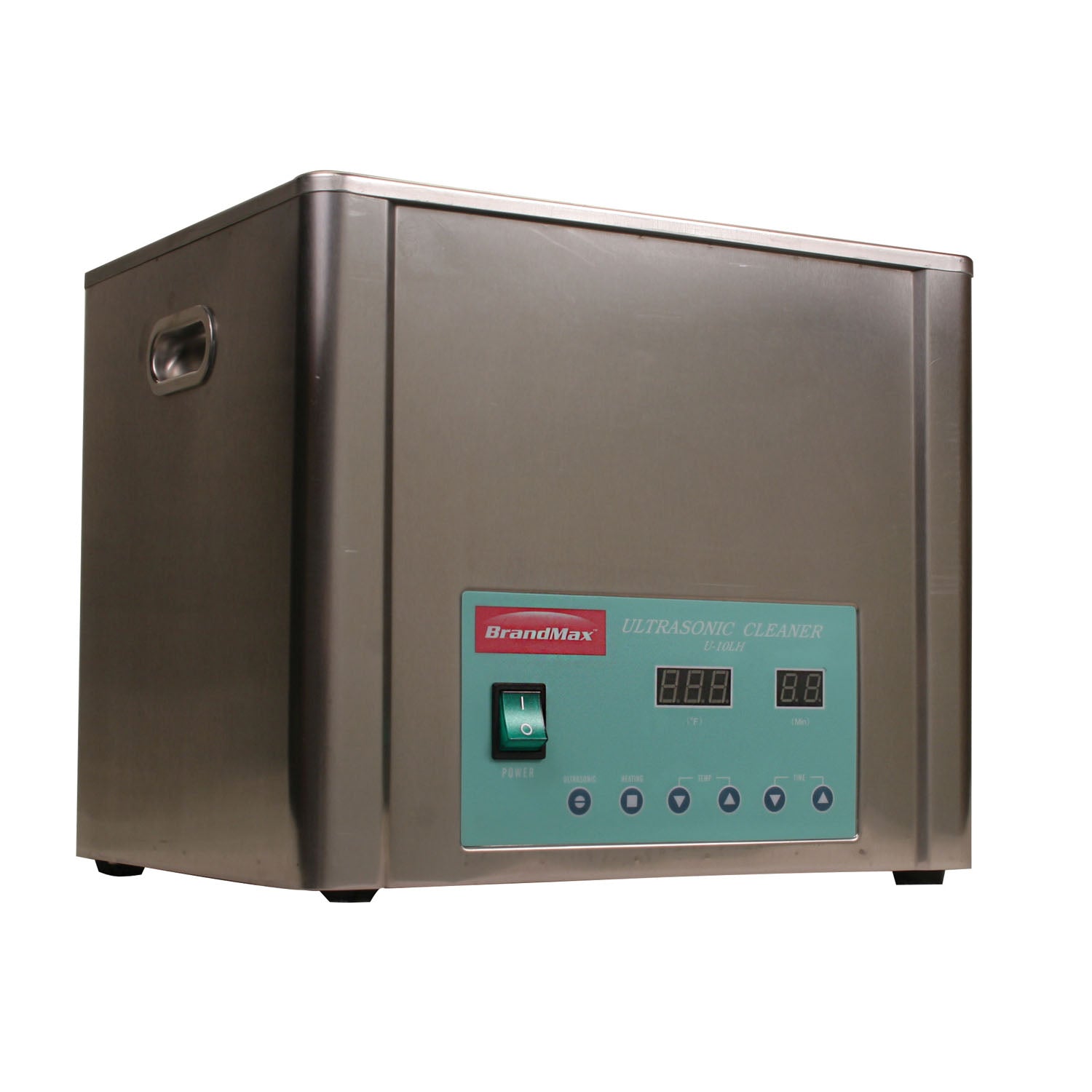 U-10LH - BrandMax - 帶加熱功能的超音波清洗機,10公升容量:10公升/2.64加侖,包含不銹鋼懸掛籃,每個
