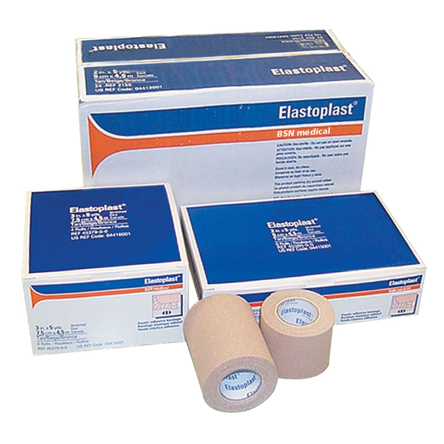 04414001 - BSN Medical/Jobst - Elastic Adhesive Bandage, 4" x 5 yds, Tan, 16/cs (Continental US Only) , cs