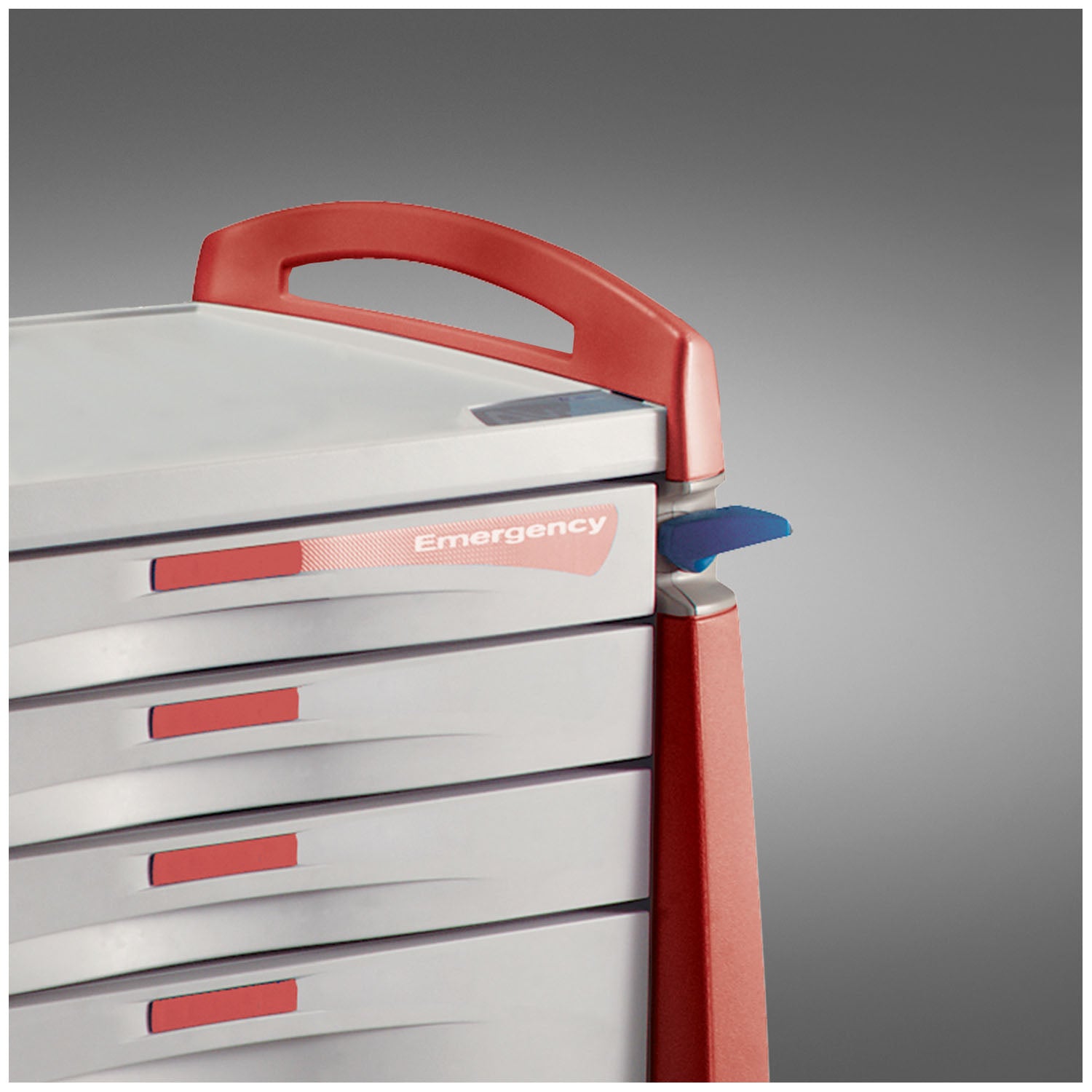 UG-AM10HR-ER - Capsa Healthcare - 升級版,Am Handle Right,Emerg Red,標準推車(僅限代發貨),每個