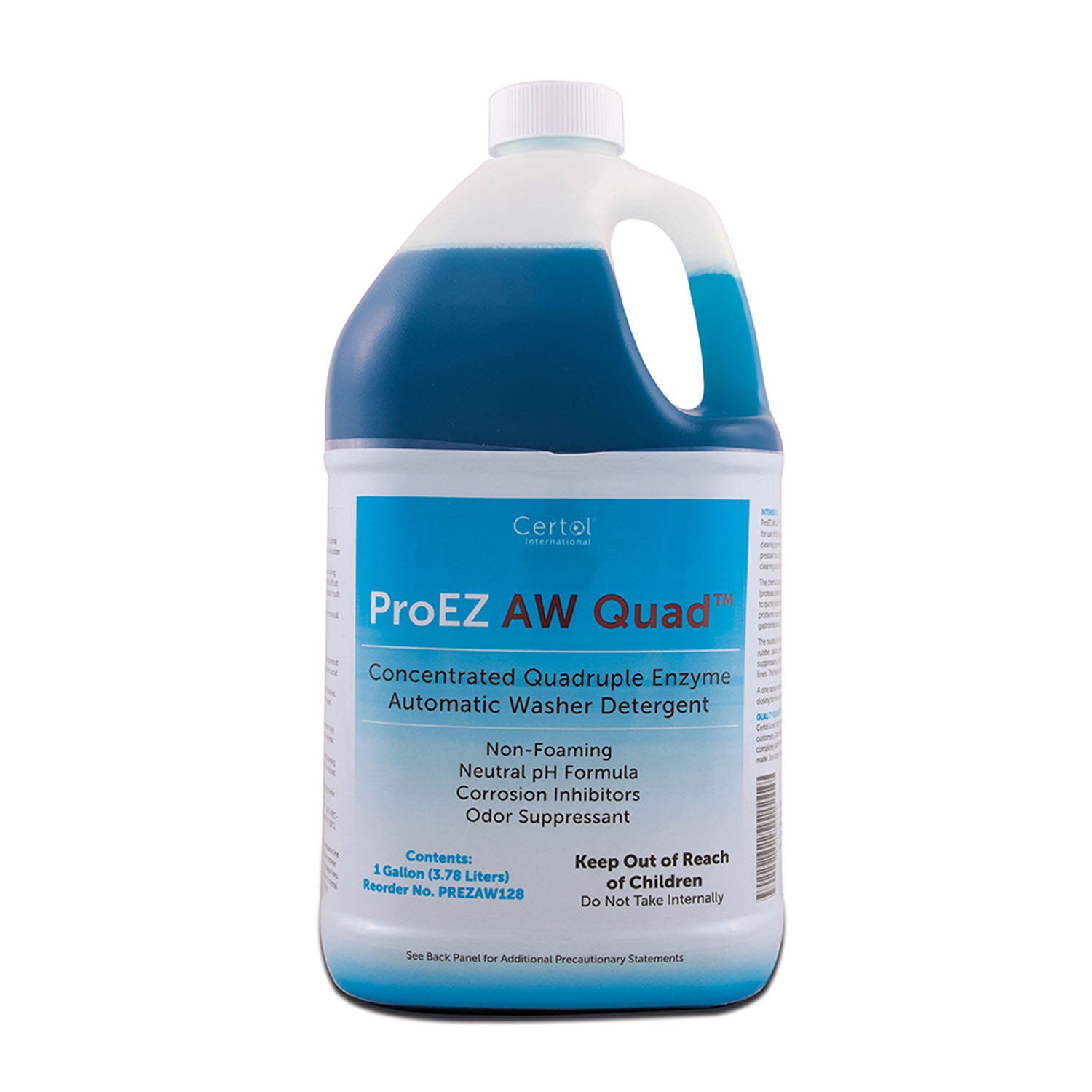 PREZAW128 - MicroCare, LLC - ProEZ AW Quad™ 濃縮四重酶洗滌劑,1 加侖瓶裝,1 盎司泵頭,4 瓶/箱