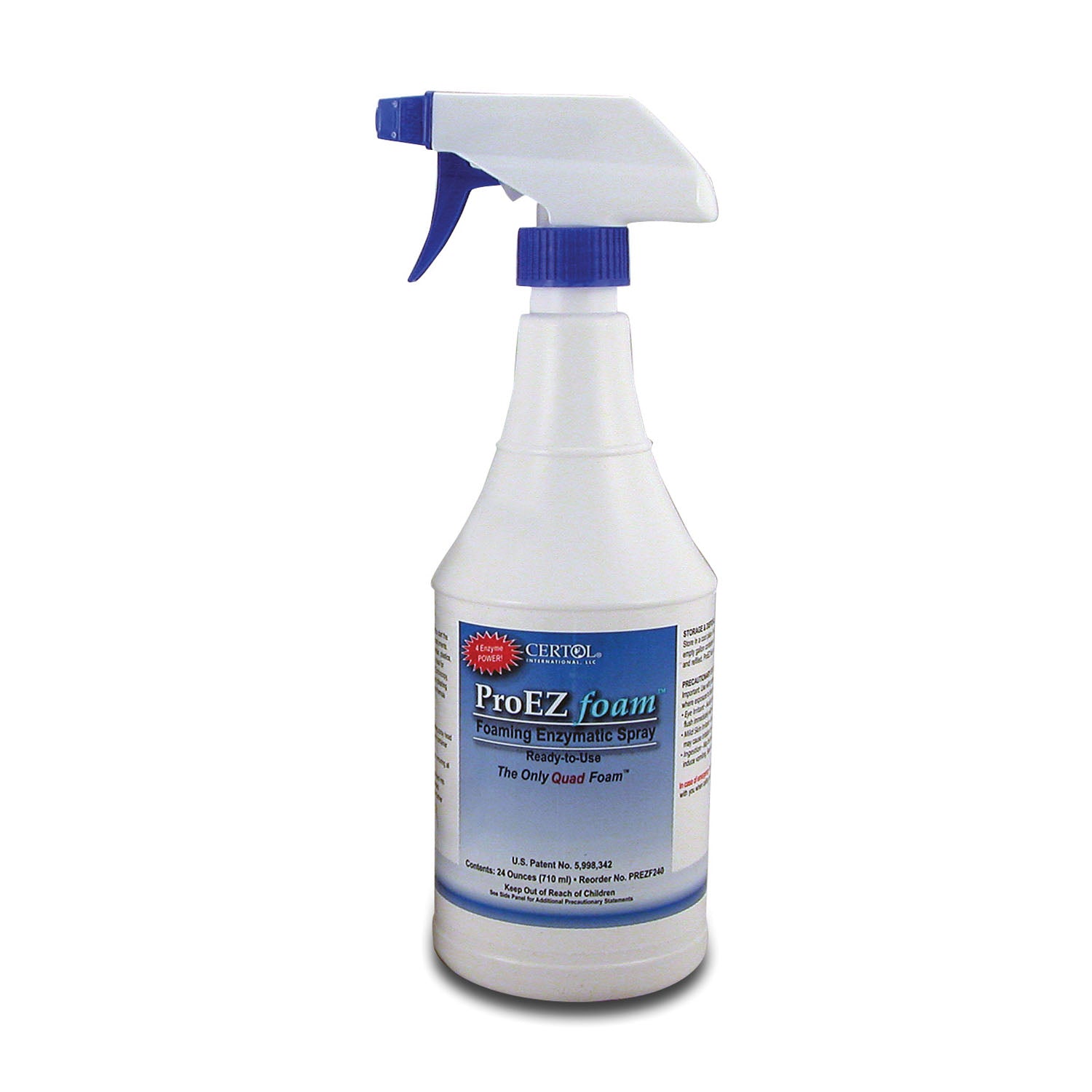PREZF240 - MicroCare, LLC - 瓶裝洗滌劑,24 盎司四效酶泵噴霧,15 瓶/箱,cs