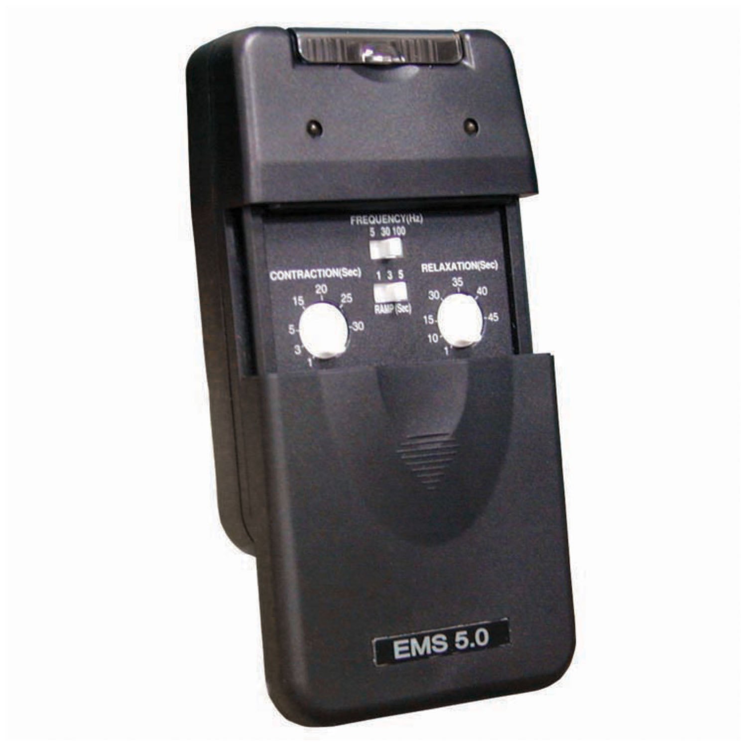 DE5030 - Compass Health - EMS 5.0 Muscle Stim Analog Unit, Portable, System Includes the Following: Device, Lead Wires, Four Self-Adhesive Reuseable Electrodes, 9-Volt Battery, Hard Plastic Carrying Case, and Instruction Manual, Basic Assembly Required,
