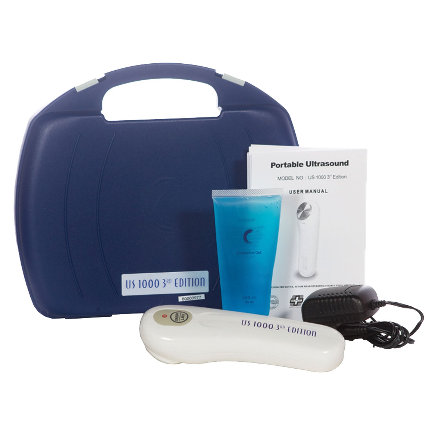 DU1025 - Compass Health - Ultrasound Unit, Comes Complete with: Device, Carrying Case, AC Adaptor, Ultrasound Gel, and Instruction Manual, Basic Assembly Required, 6 Month Warranty (092886) , ea