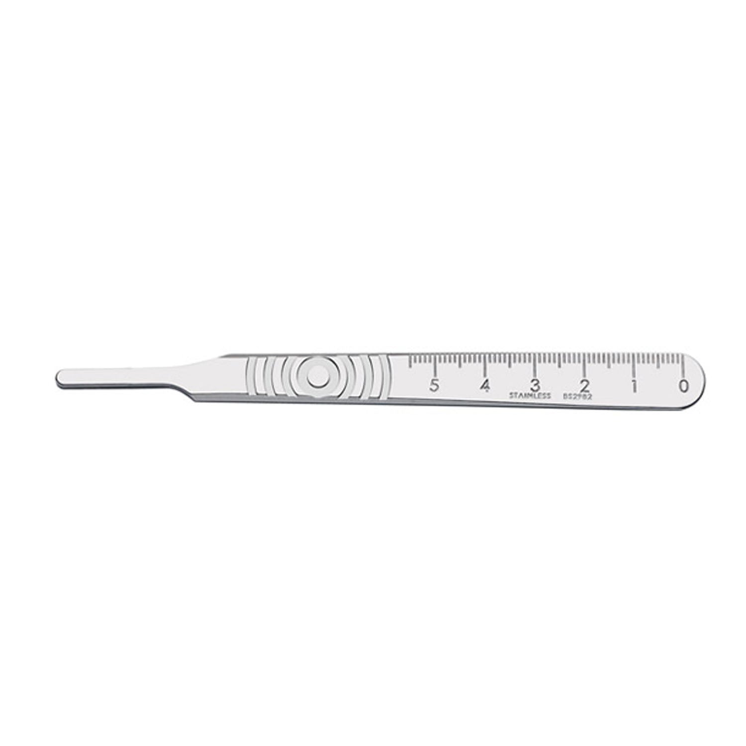 074S - Cincinnati Surgical Company - Surgical Handle, Stainless Steel, Fits Blades 18-27, UDI Compliant, Size 4 (DROP SHIP ONLY) , ea