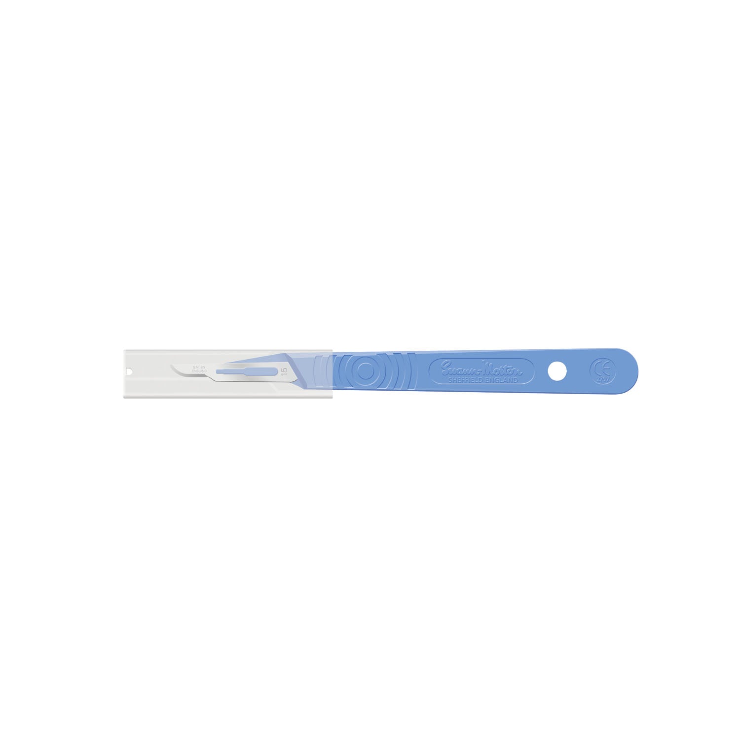 SM6605 - Cincinnati Surgical Company - Scalpel, Guarded, Stainless Steel, Size 15, Blue Handle, Disposable, Sterile, 10/bx (DROP SHIP ONLY) , bx