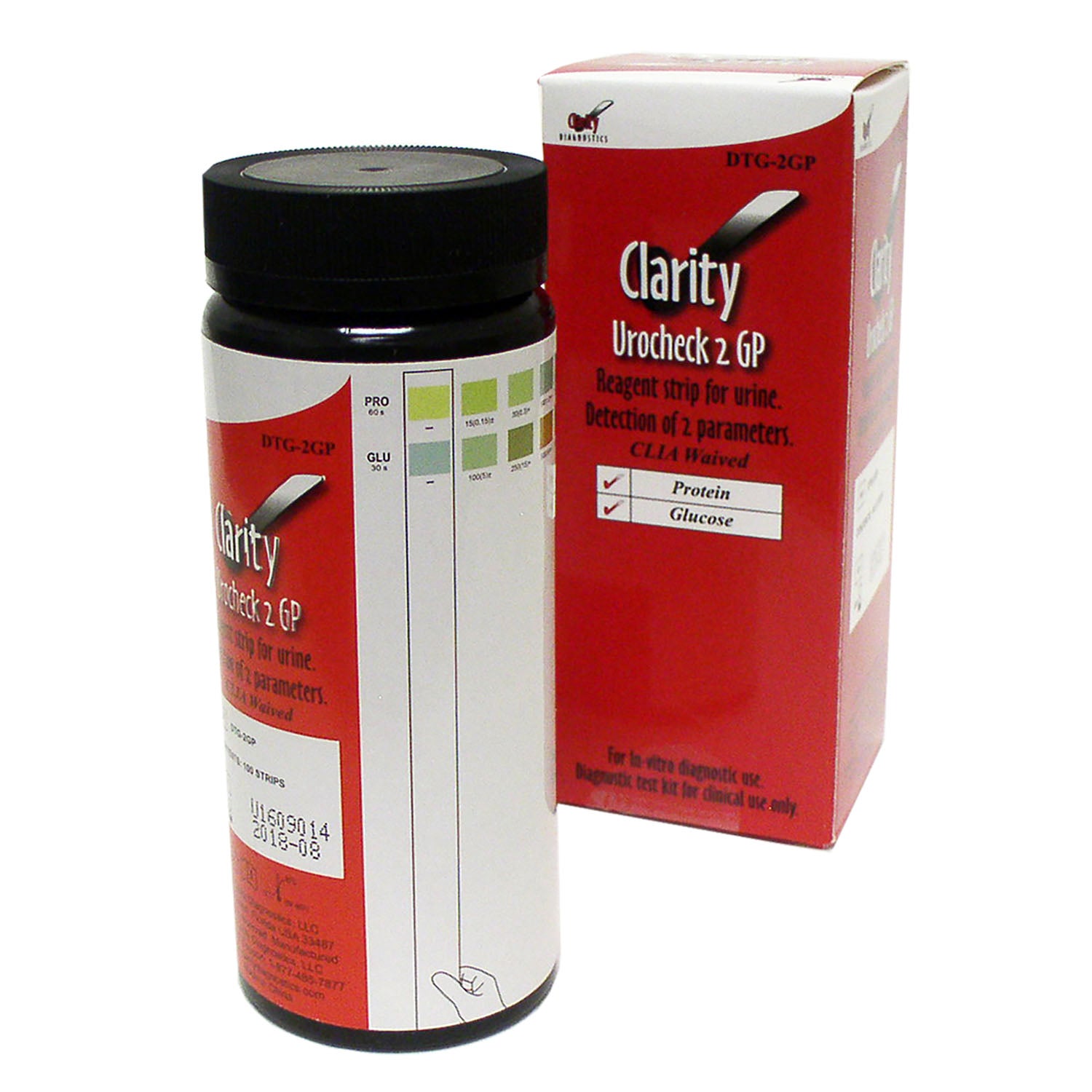 DTG-2GP - Clarity Diagnostics, LLC - Clarity Urocheck,2 GP,CLIA豁免,100/盒,盒裝