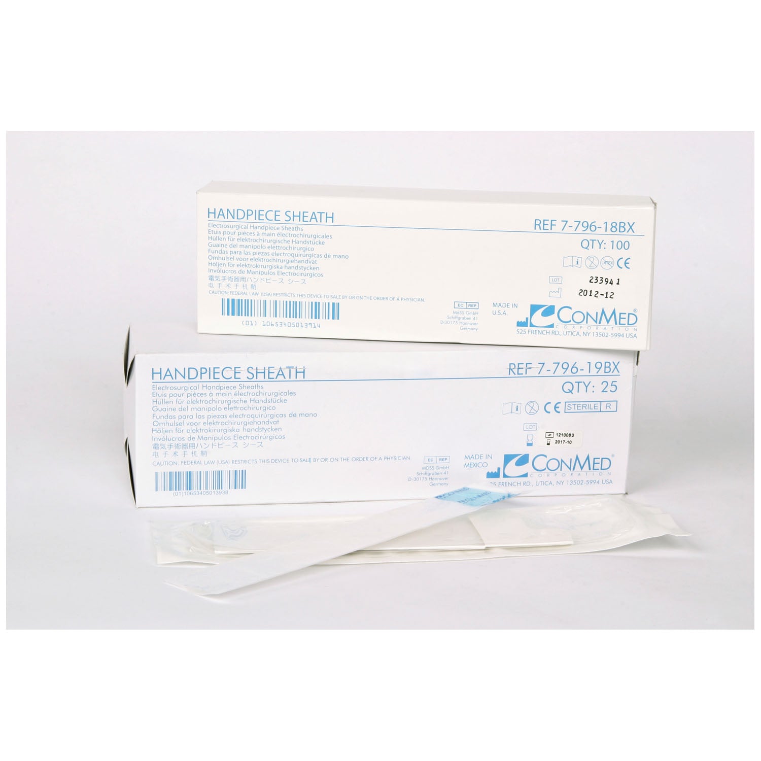 7-796-19BX - Conmed Corporation - Handpiece Sheaths, 36", Sterile, 25/bx , bx