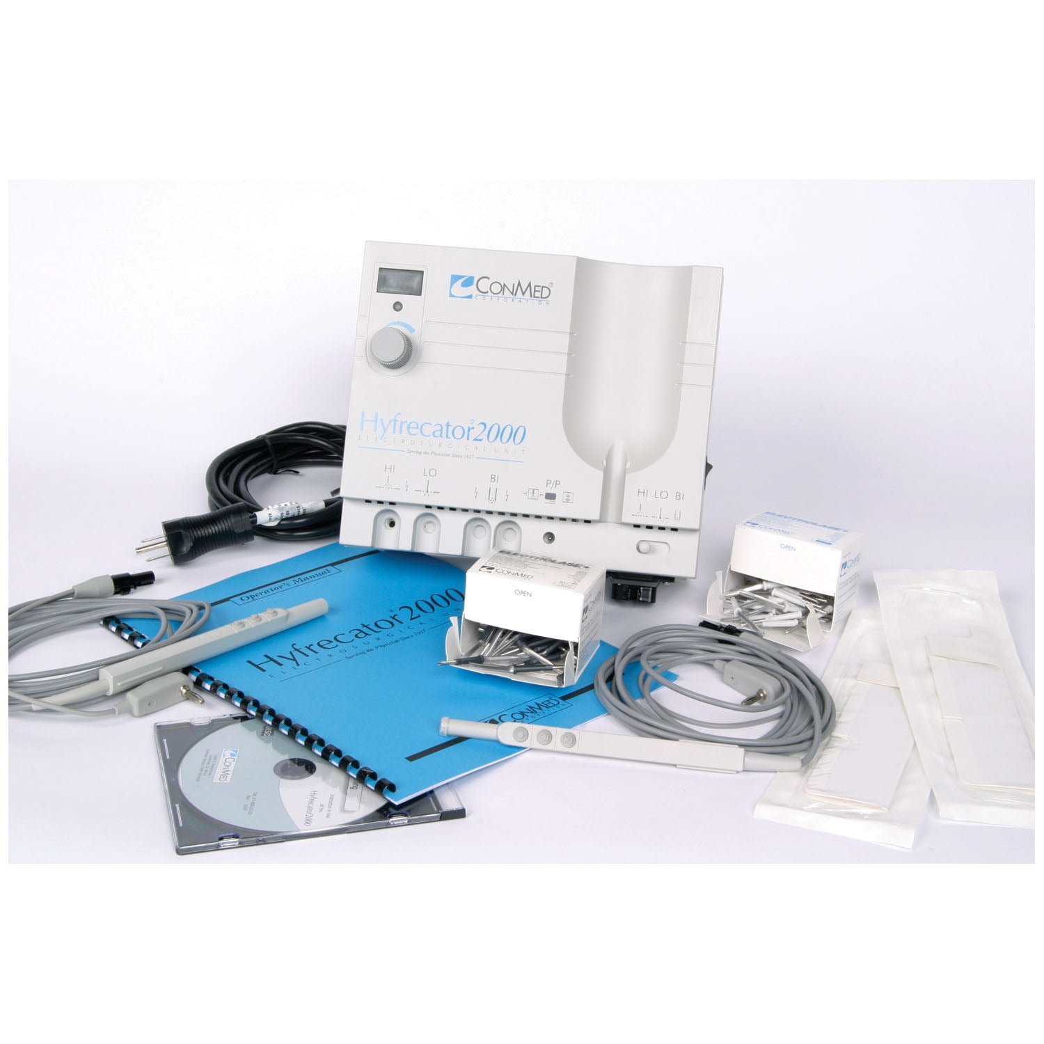 7-900-115 - Conmed Corporation - Hyfrecator 2000 (115V) Accessories included: Instruction Video, Operators Manual and Reusable Handswitching Pencil, Remote Up/ Down/ Power, Hand Control & 10 ft Cord , ea