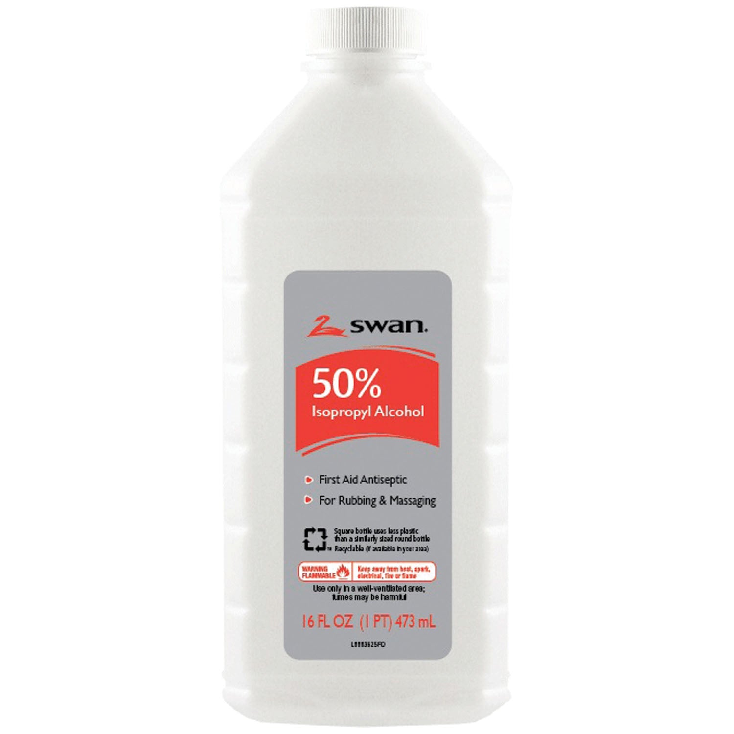 1000032295 - Cumberland Swan/Vi-Jon, Inc. - Isopropyl Rubbing Alcohol, 50% ISO, 16 oz, 12/cs (86443) (US Only) (HAZMAT Fees Apply, cannot ship via Air or to AK, GU, HI, MP, PR, VI) , cs