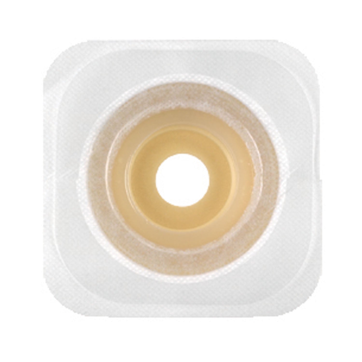 405473 - Convatec - Acoplamiento adhesivo, precortado, barrera cutánea Stomahesive con collar de cinta, blanco, abertura para estoma de 5/8", 4" x 4", caja de 10 (solo EE. UU. continental).