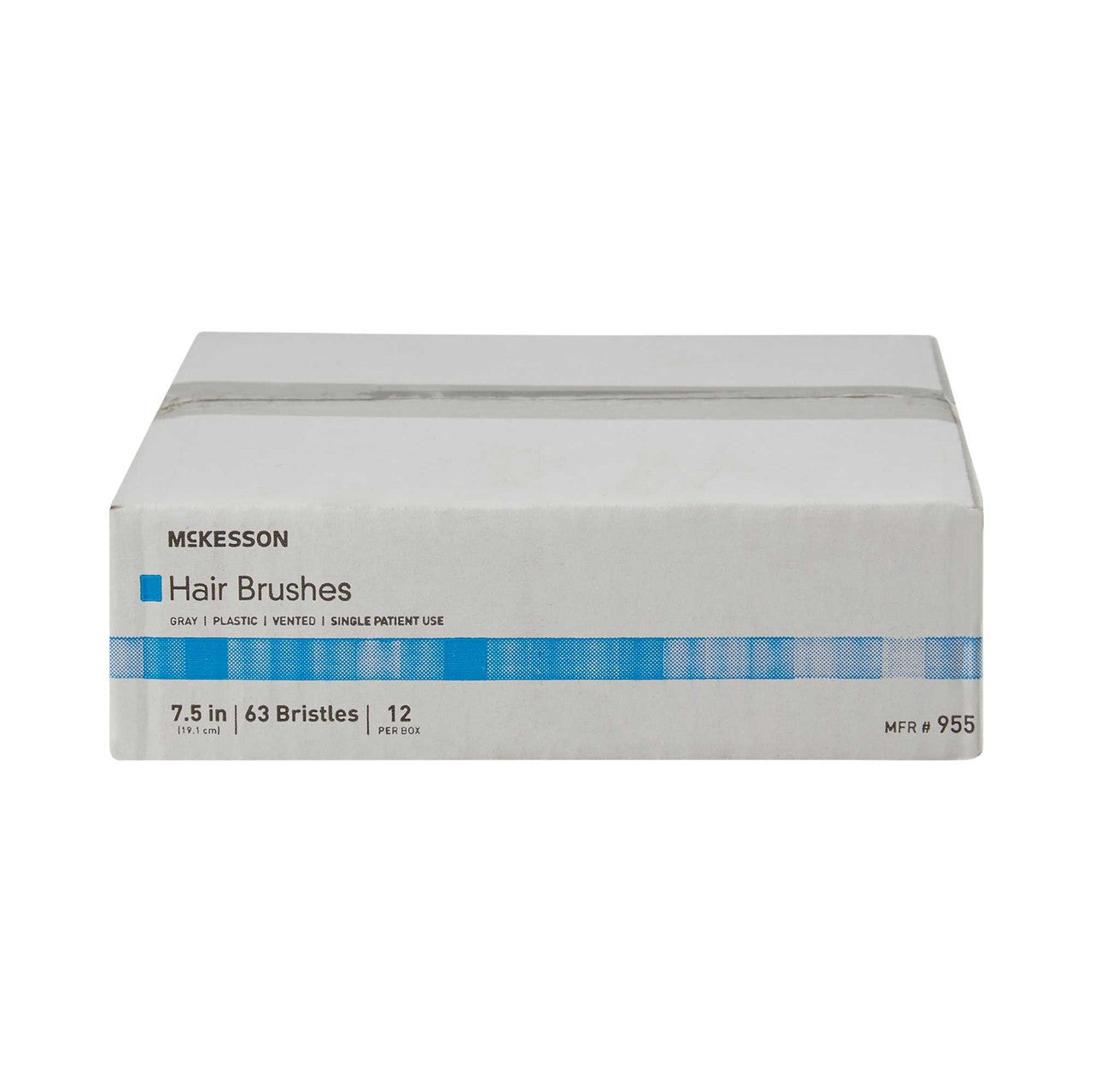 864667 - McKesson - McKesson 7.7'' Hairbrush with Soft, 63 Bristle Head, Case of 288, (CS)