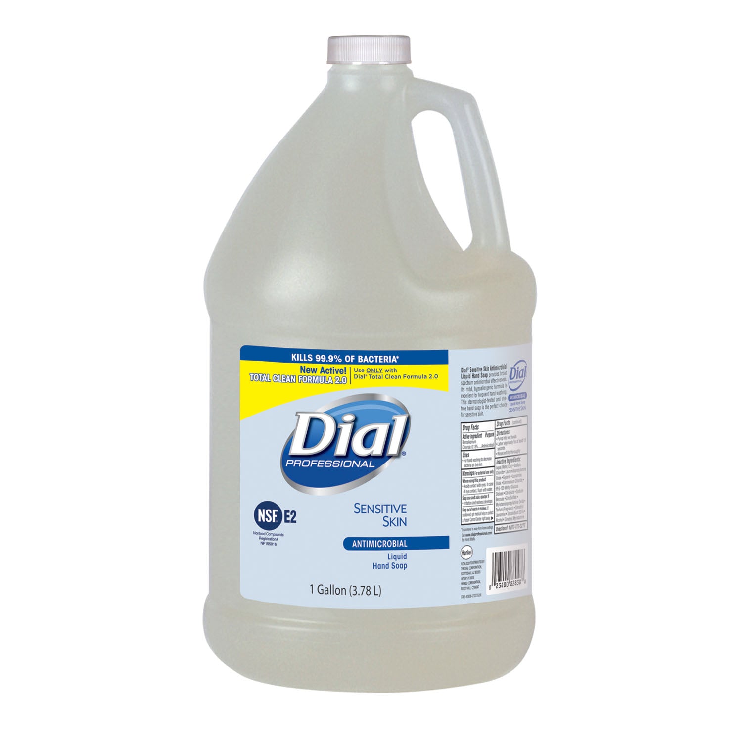 2340082838 - Dial Corporation - Sensitive Skin Liquid Hand Soap, Antibacterial, 1 Gallon, 4/cs (48 cs/plt) (2340082838, 1747050, 1937893) (Products cannot be sold on Amazon.com, through fulfillment on Amazon.com, or to any other vendor who intends to sel