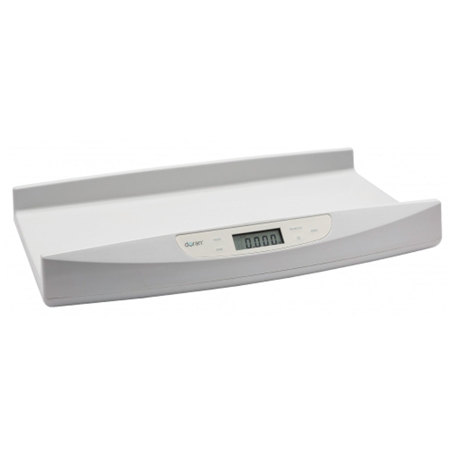 DS4500 - Doran Scales, Inc. - Báscula digital para lactancia infantil, capacidad de 20 kg x 2 g (45 lb x 0,1 oz), adaptador de CA, plataforma grande de 63,5 cm de largo x 28 cm de profundidad con lados curvos, c/u