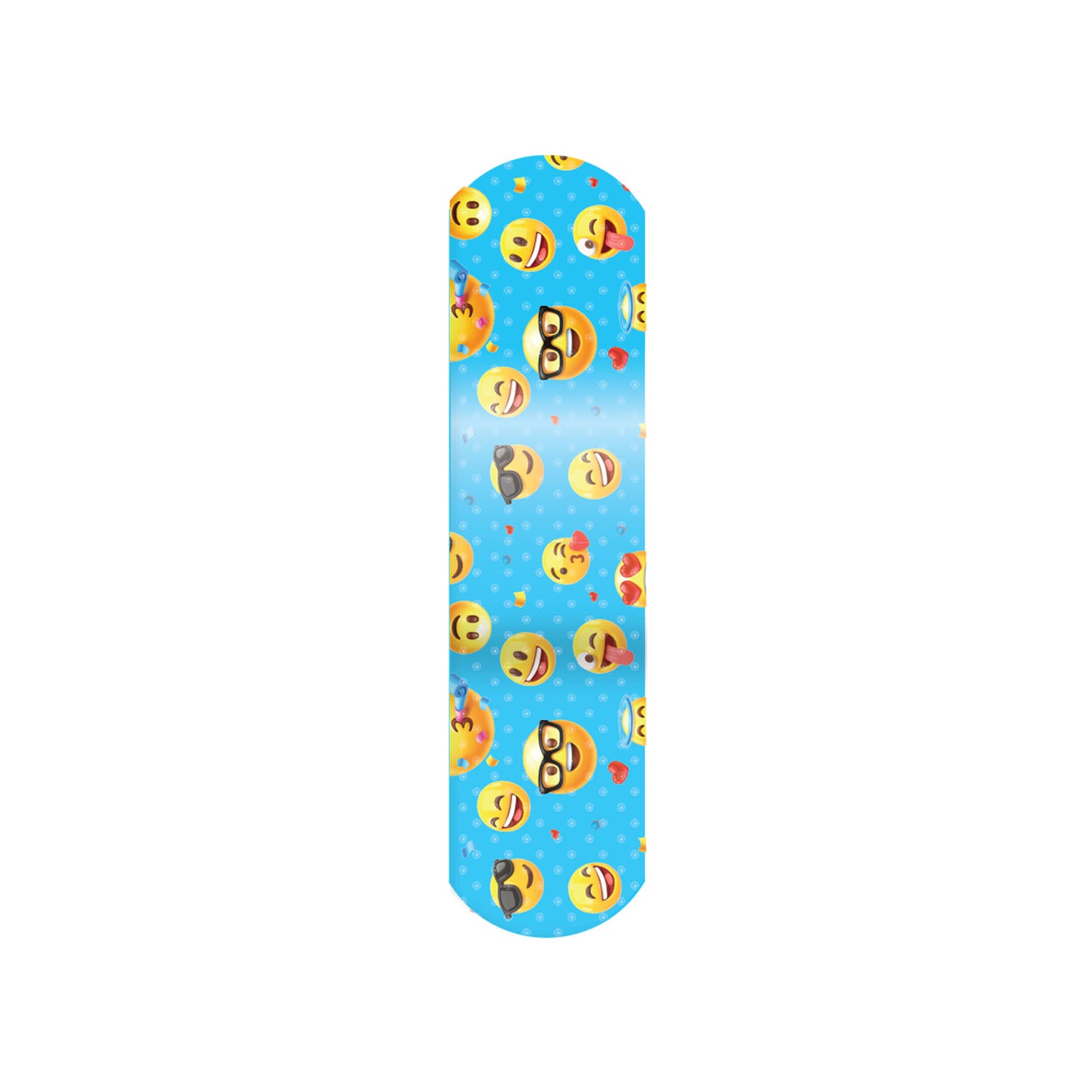 15606 - Dukal Corporation - Stat Strip® Adhesive Bandage, Emoji Design, ¾" x 3", 100/bx, 12 bx/cs , cs