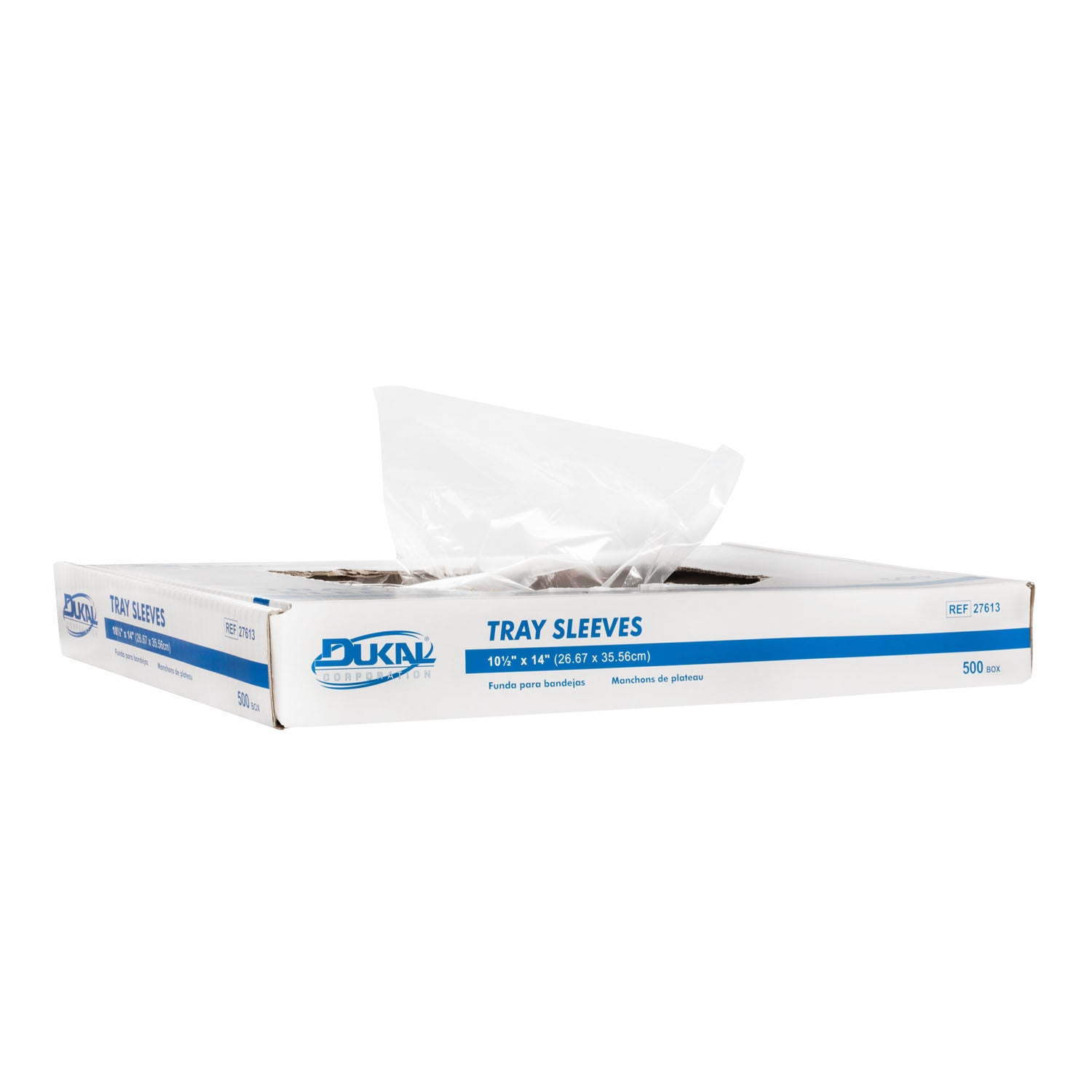 27613 - Dukal Corporation - Tray Sleeves, 10.5" x 14" , 500/bx, 6 bx/cs (36 cs/plt) , cs